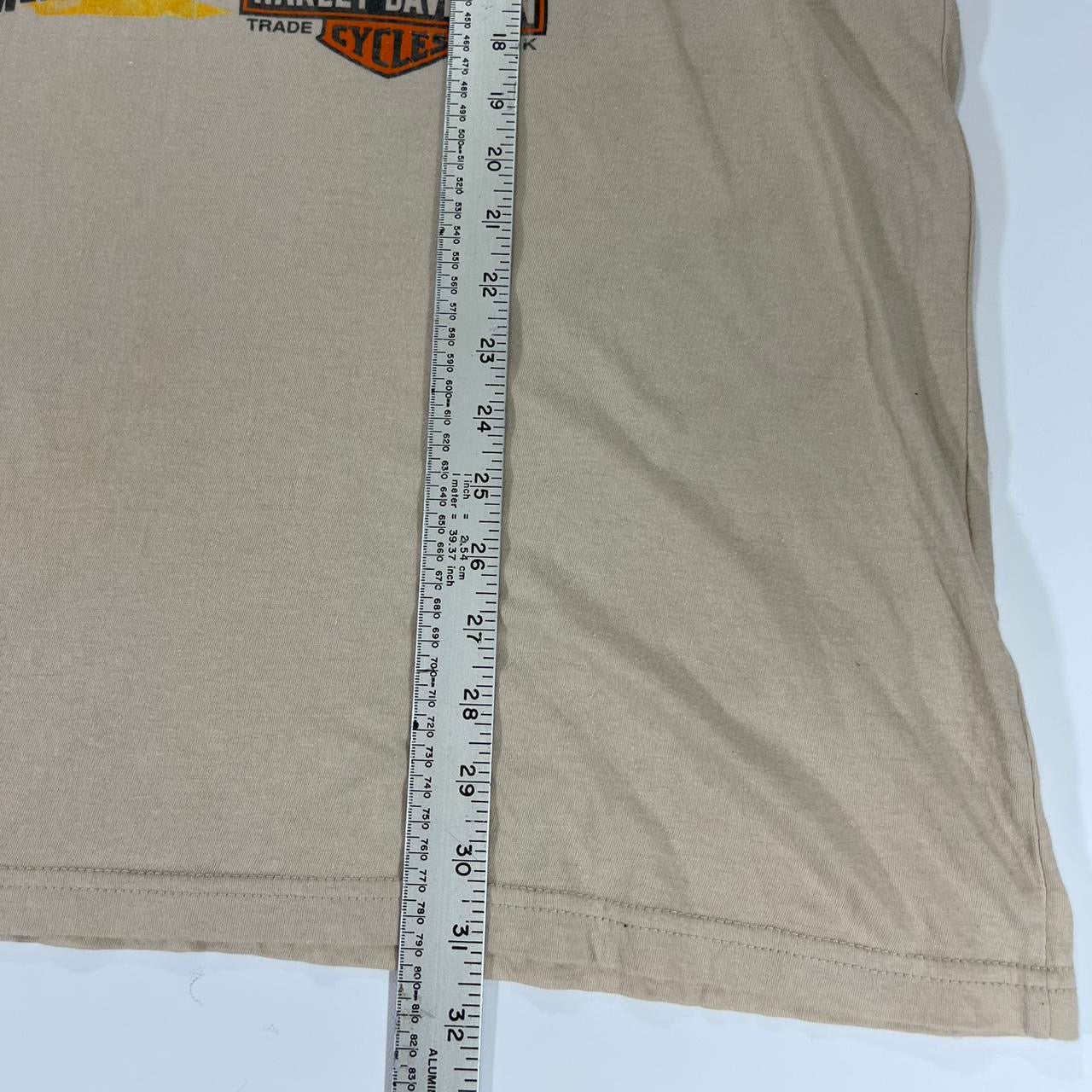 VINTAGE HARLEY DAVIDSON TAN GRAPHIC TEE (XL)