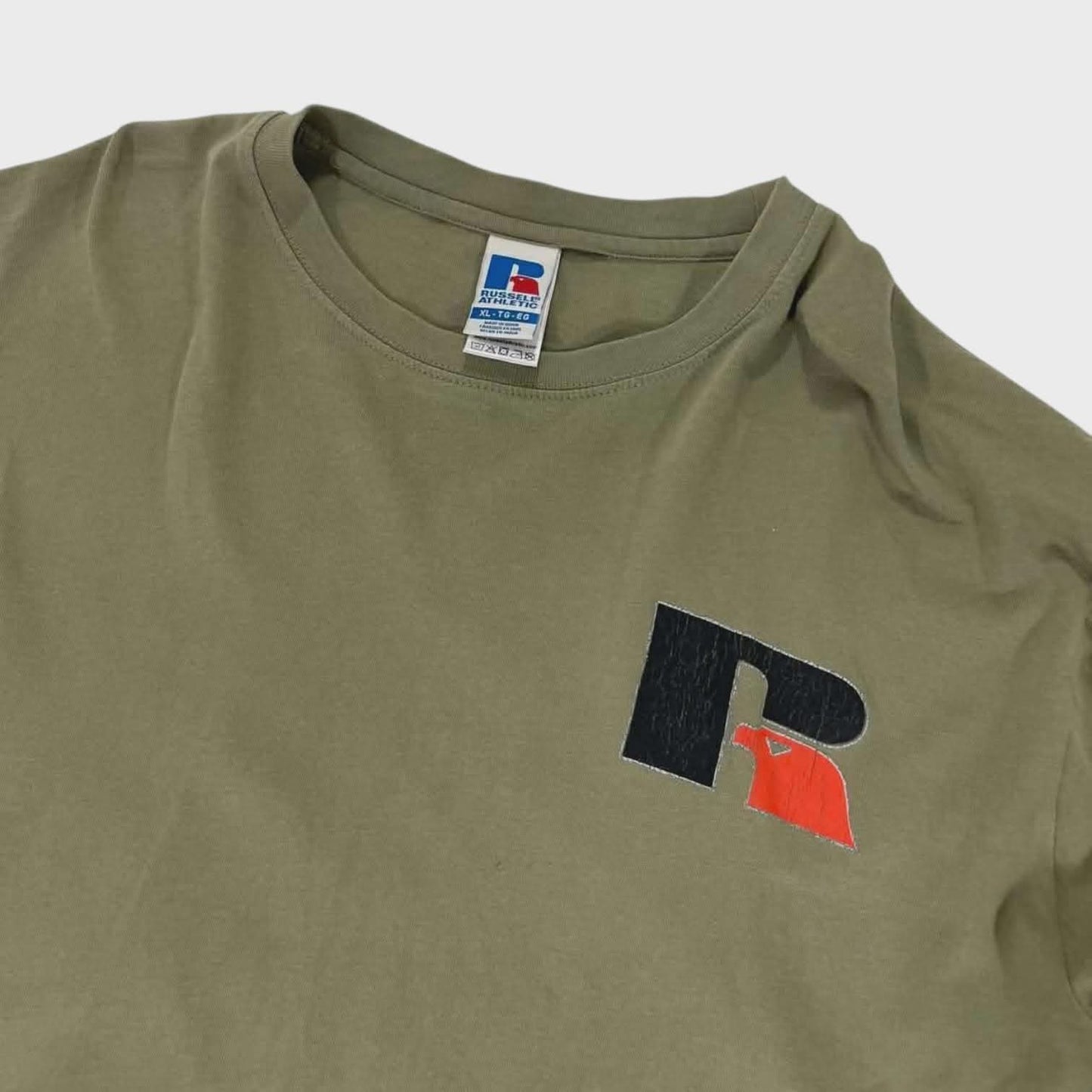 VINTAGE RUSSELL ATHLETIC KHAKI LONG SLEEVE (XL)