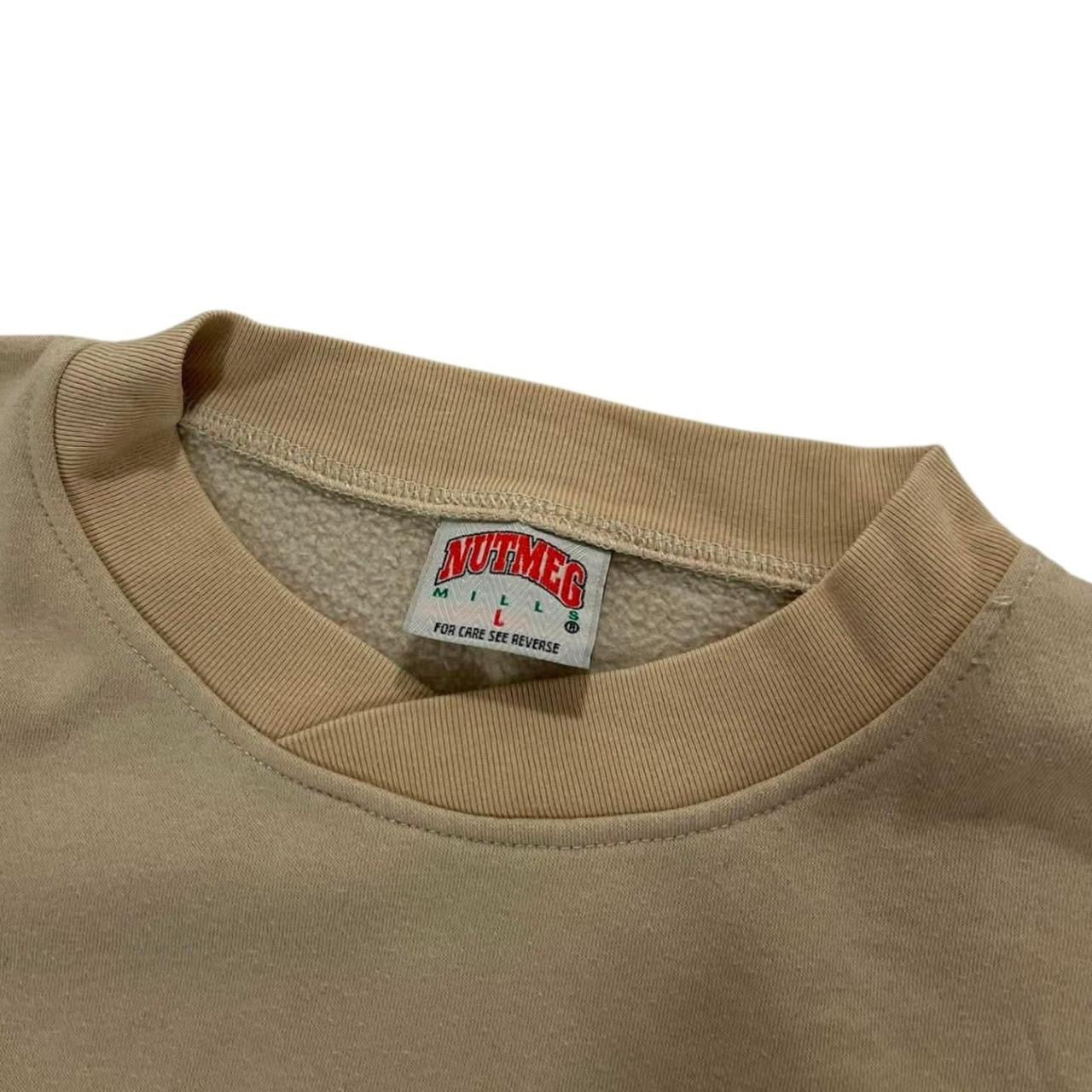 VINTAGE NUTMEG MILLS SPELLOUT SWEATSHIRT (L-XL)