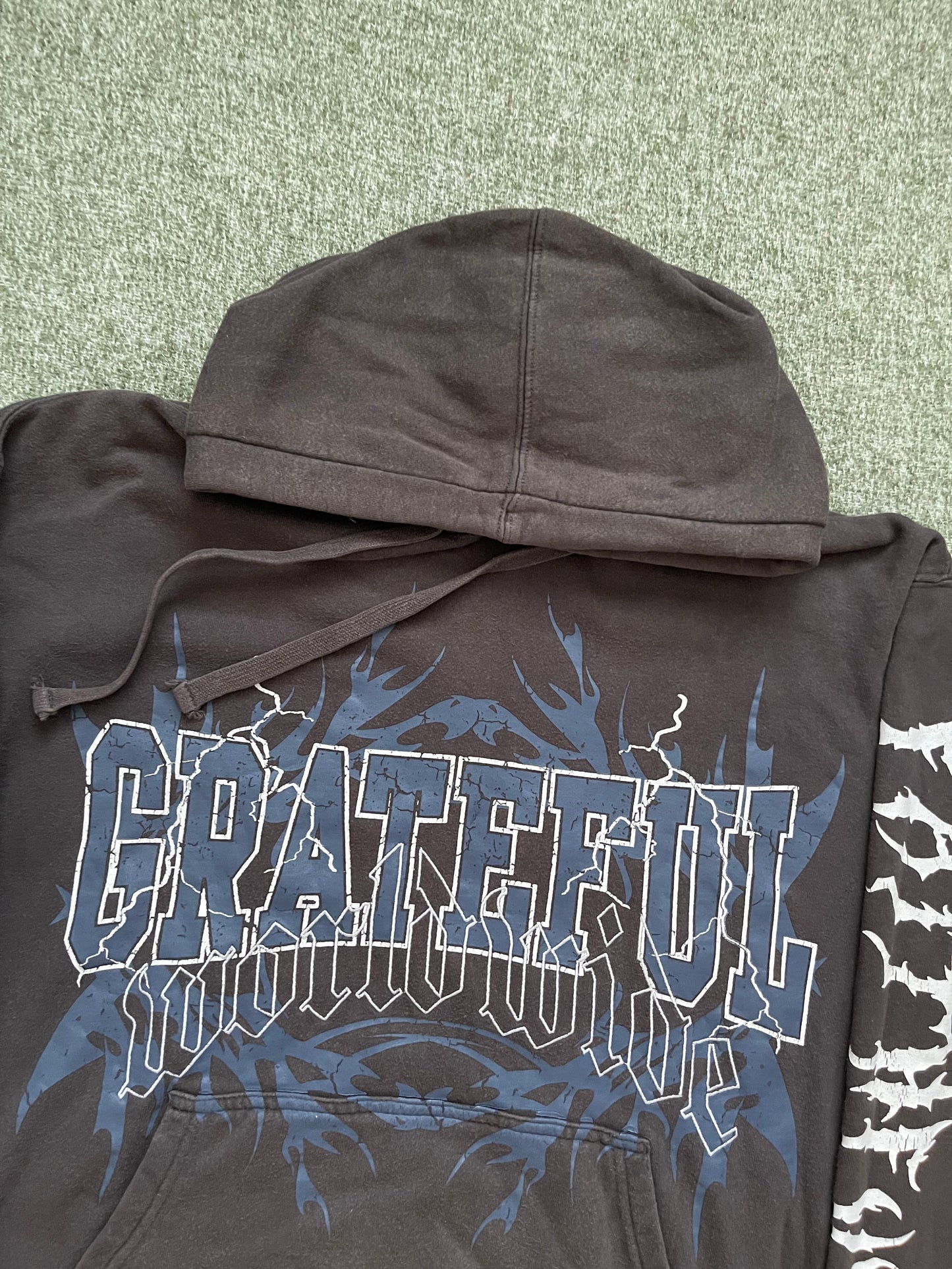 Y2K GRATEFUL ABSENT HOODIE (M)