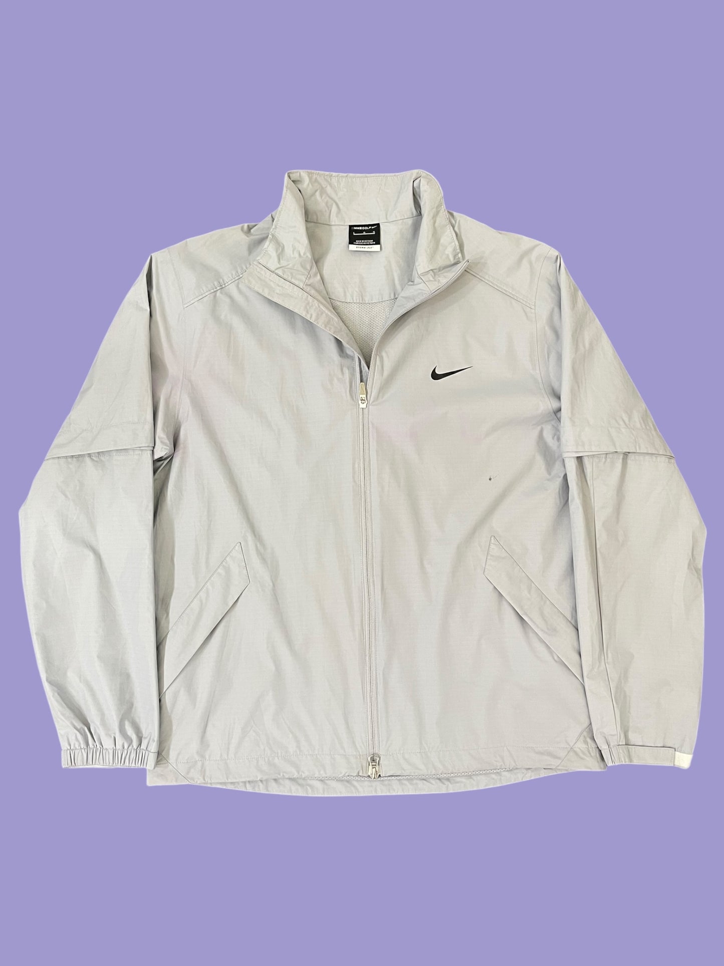 2 in 1 VINTAGE NIKE GOLF SHIRT / JACKET DETACHABLE (L)