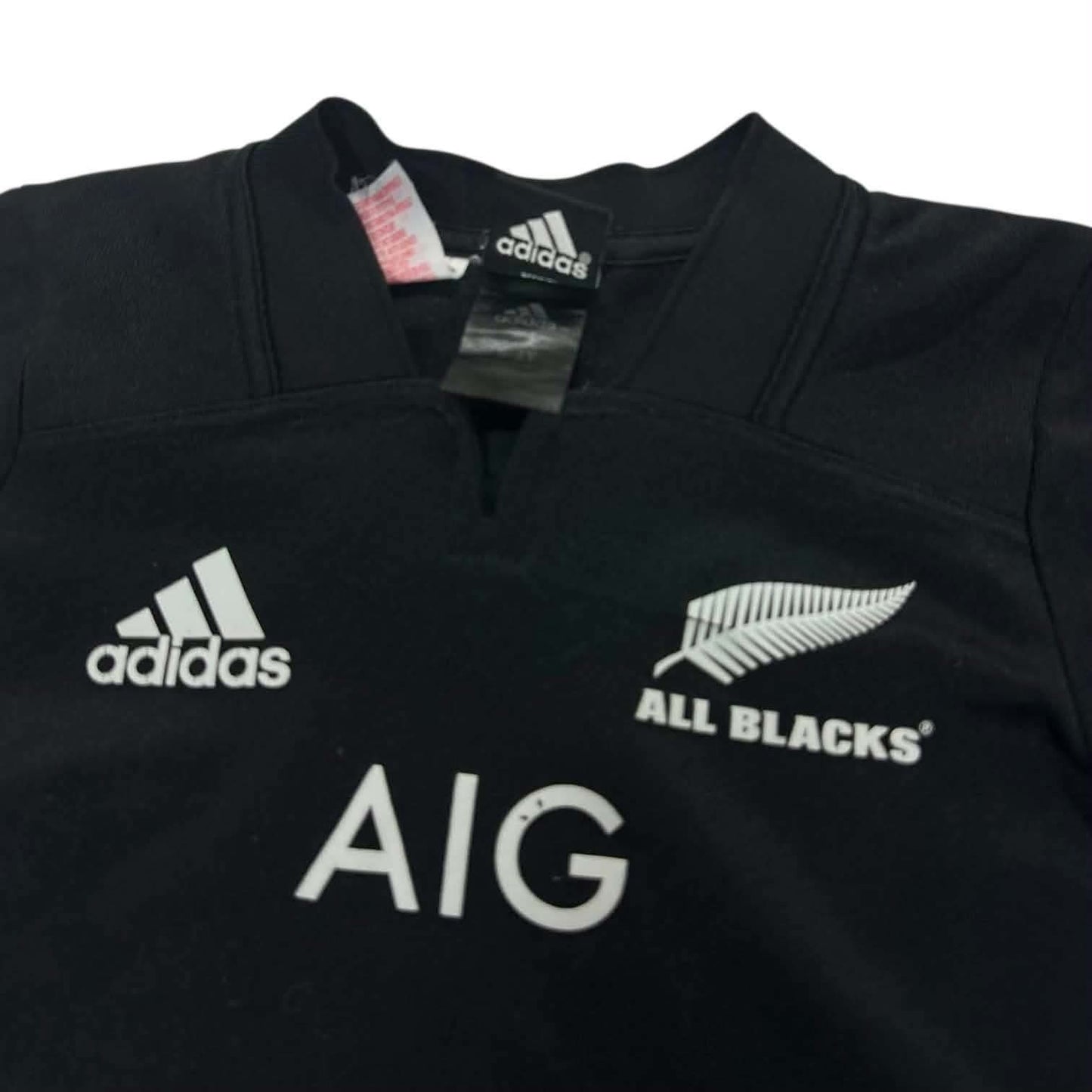 ADIDAS BLACK ALL BLACKS RUGBY JERSEY (5-6 YRS)