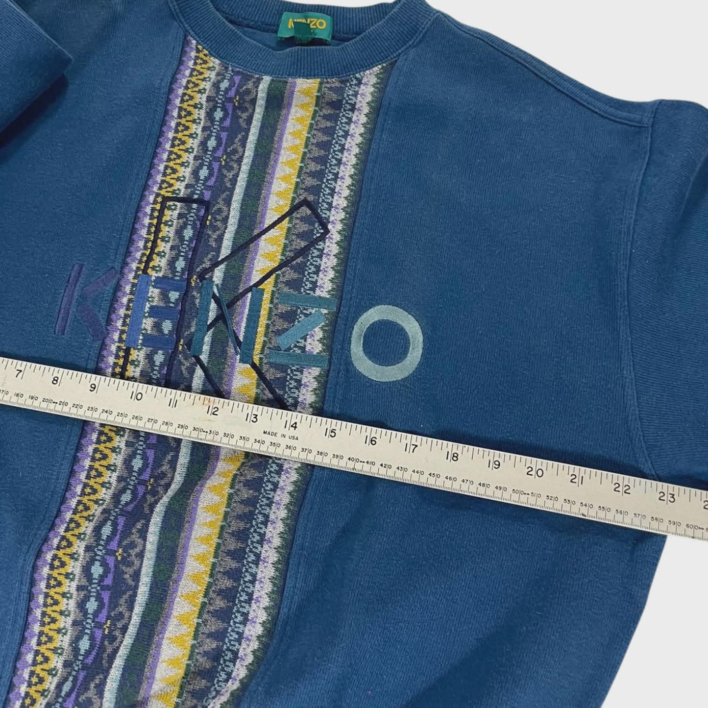 VINTAGE KENZO BLUE GOLF SWEATSHIRT (M)