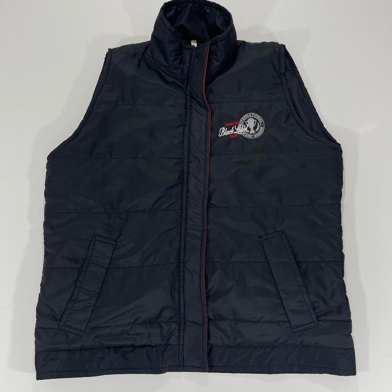 CARLING BLACK LABEL BEER PUFFER VEST