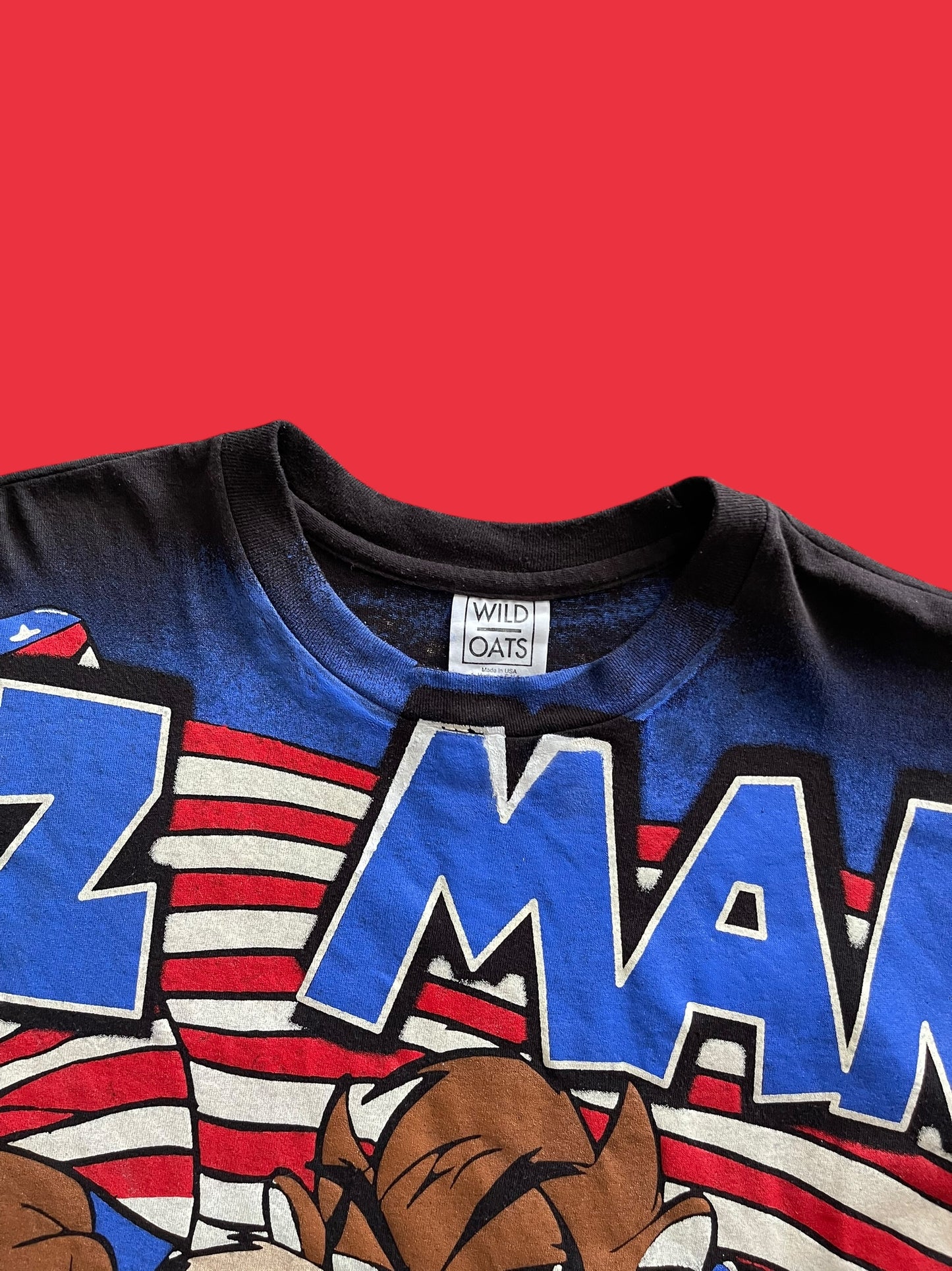 VINTAGE TAZ USA SINGLE STITCHED AOP SHIRT (XL)