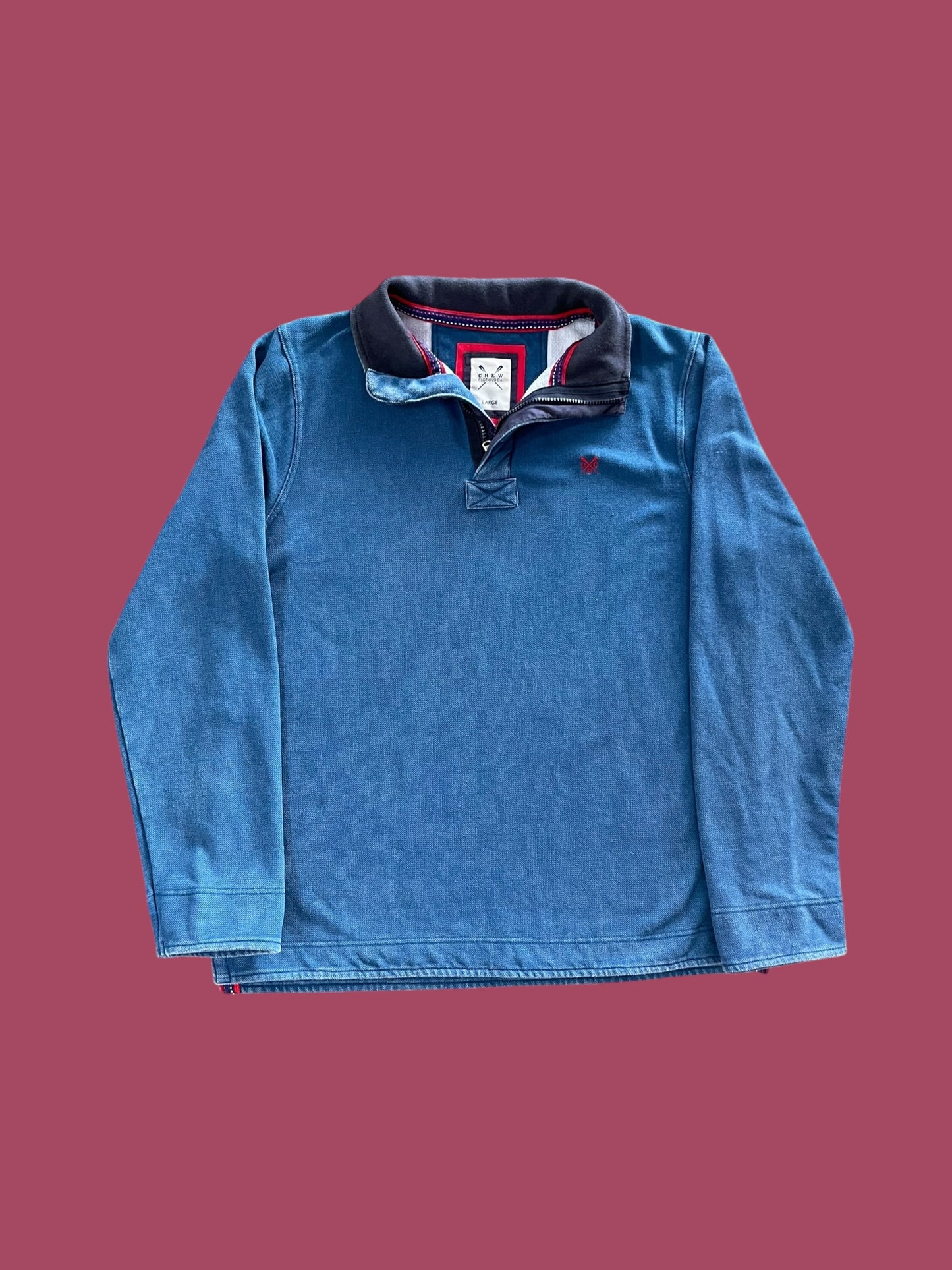 VINTAGE CREW CLOTHING QUARTER ZIP (LARGE)