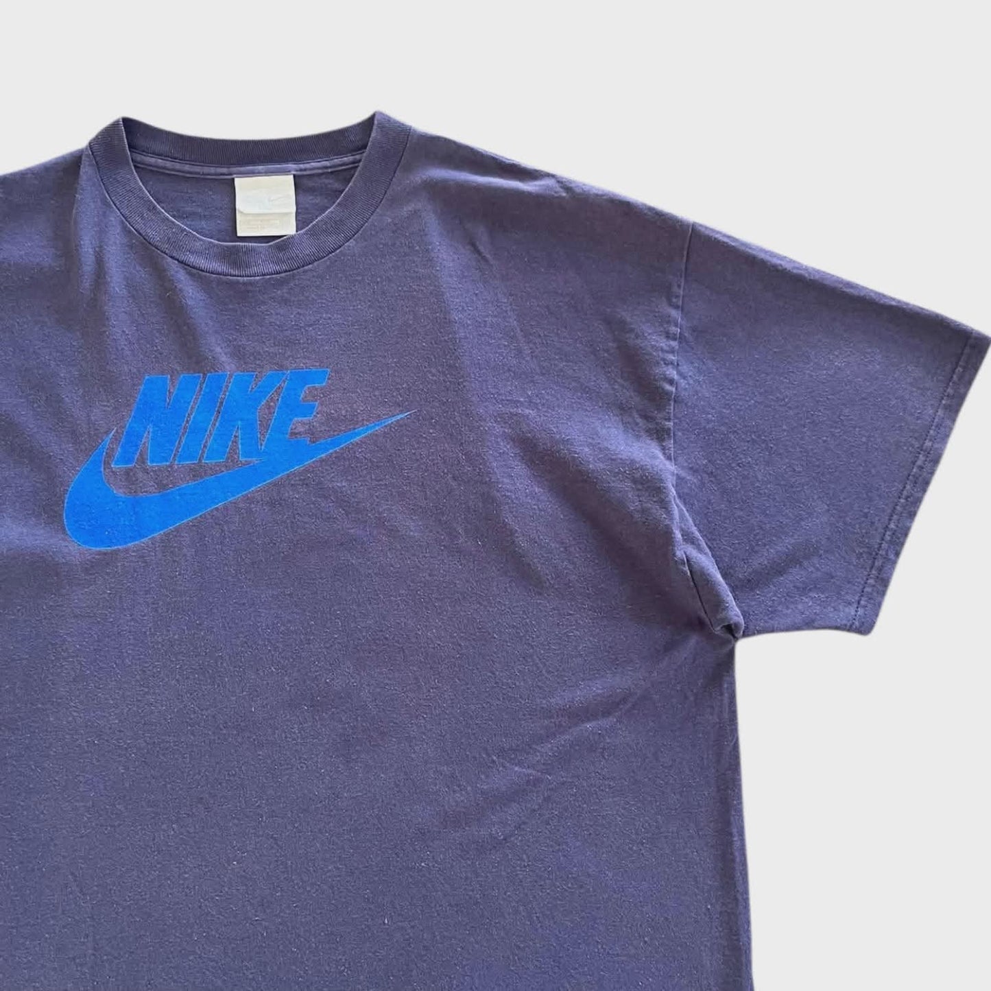 VINTAGE NIKE BLUE COTTON T-SHIRT (XXL)