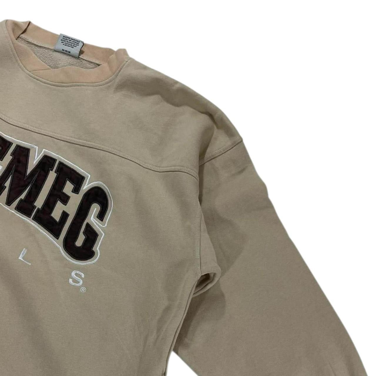 VINTAGE NUTMEG MILLS SPELLOUT SWEATSHIRT (L-XL)