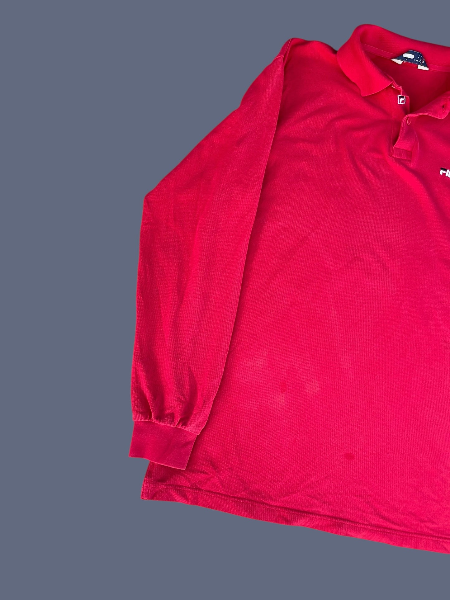 LONG SLEEVE FILA POLO SHIRT (L)