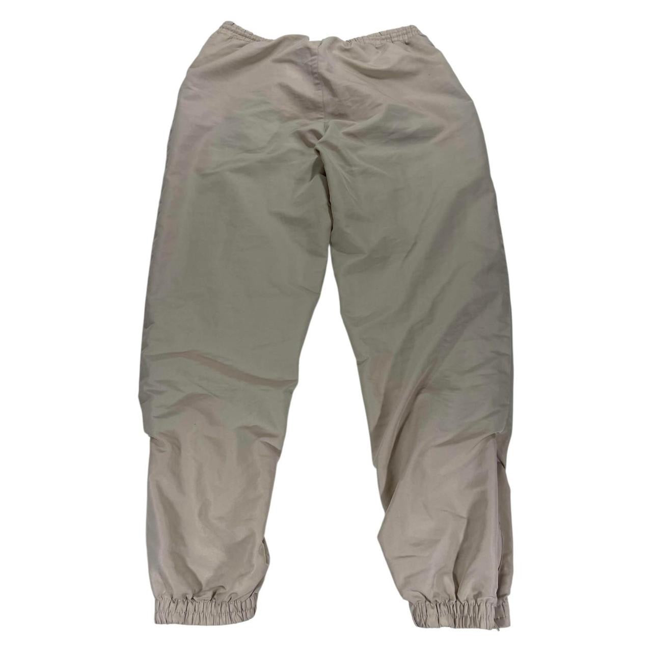 VINTAGE UMBRO TAN & CREAM TRACK PANTS (L)