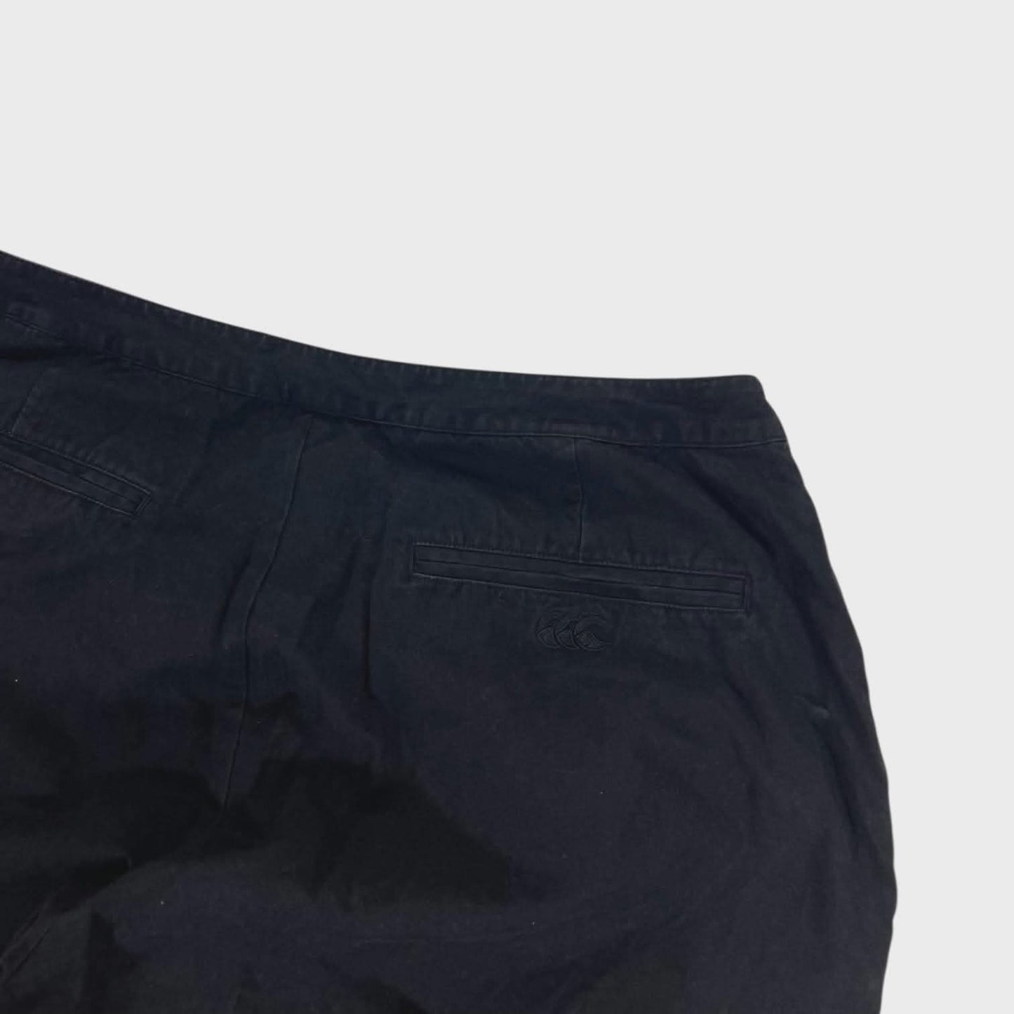 VINTAGE CCC BLACK BAGGY WIDE LEG TROUSERS (14)