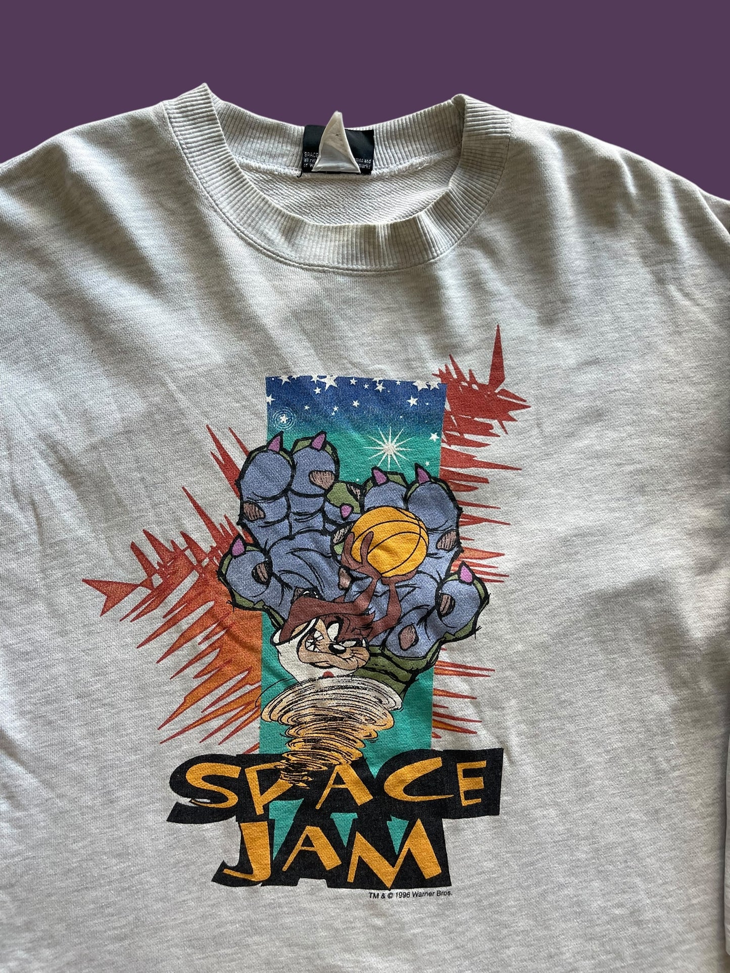 VINTAGE 1996 SPACE JAM CREWNECK (M TO LARGE)
