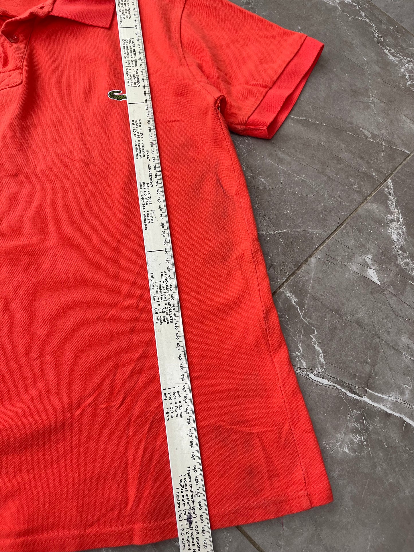 Lacoste Orange Polo Shirt (M/L)