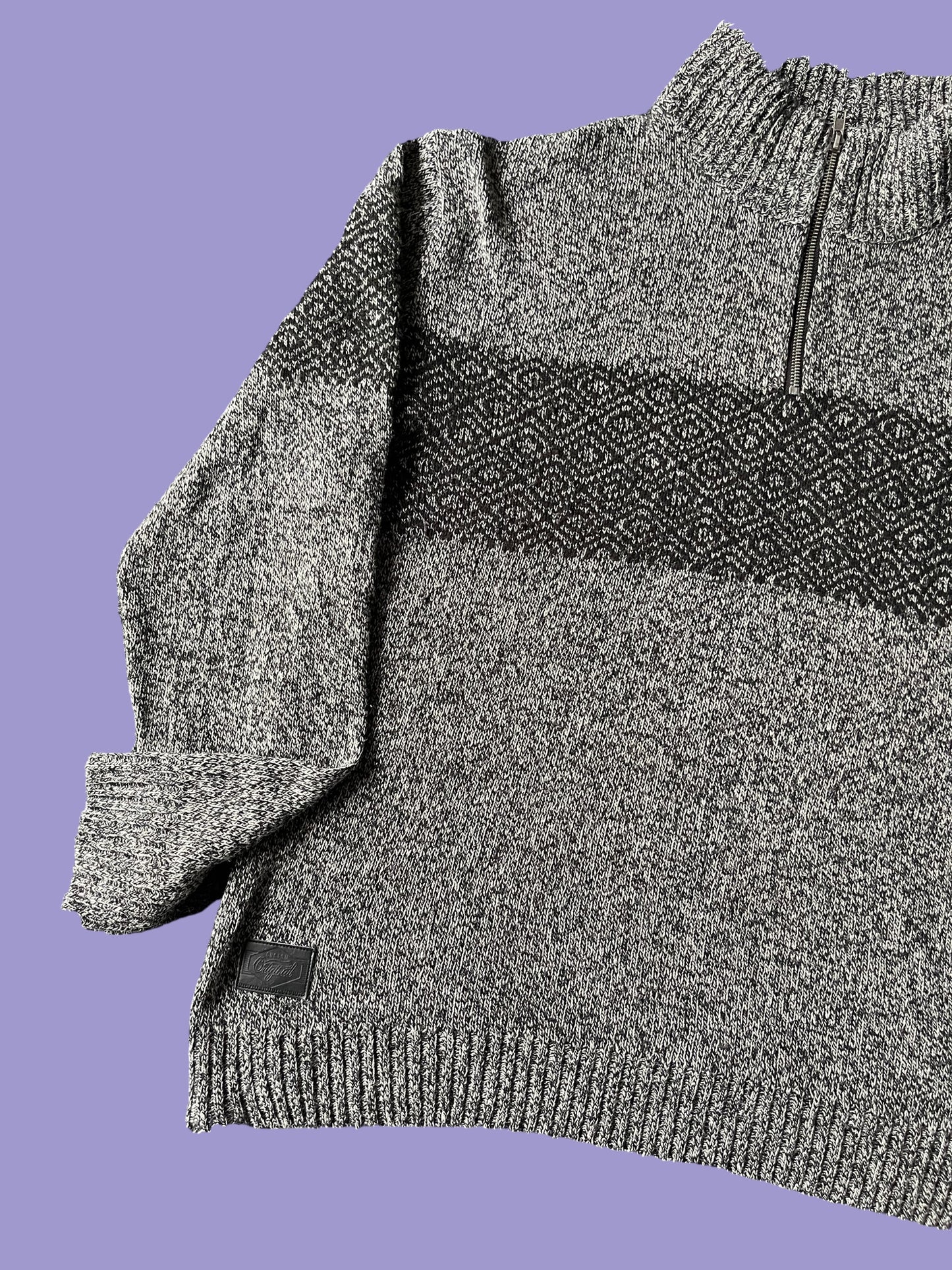 VINTAGE MATCH ACRYLIC QUARTERZIP (L)