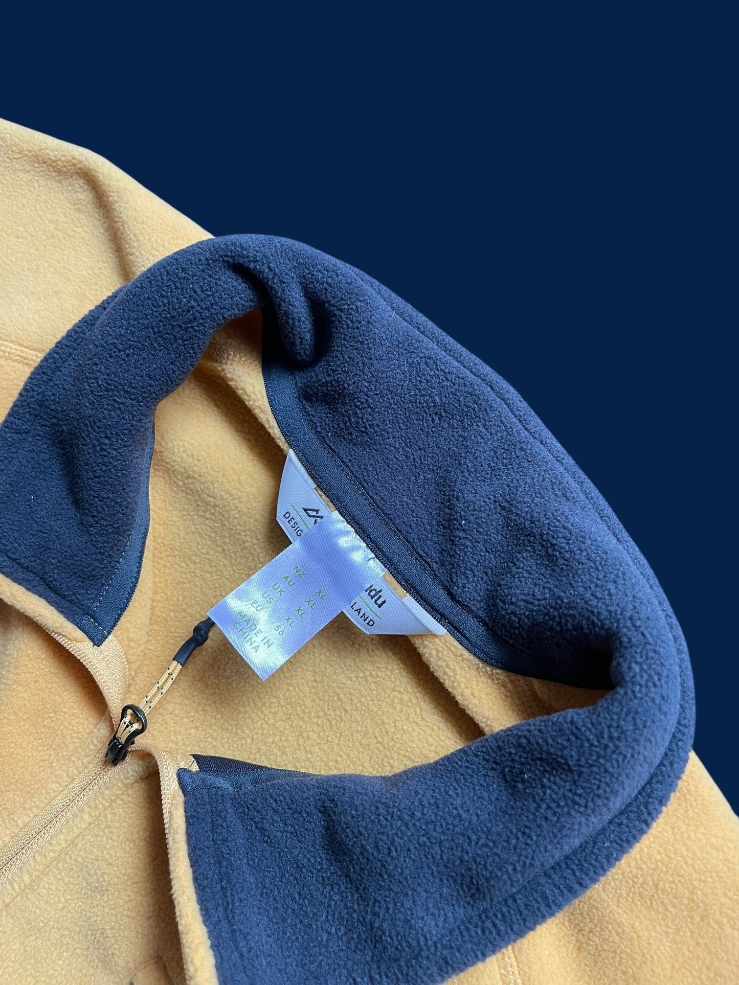 YELLOW KATHMANDU BIO FLEECE QUARTERZIP (L)