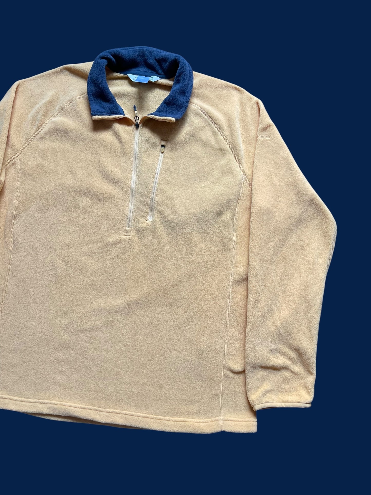 YELLOW KATHMANDU BIO FLEECE QUARTERZIP (L)