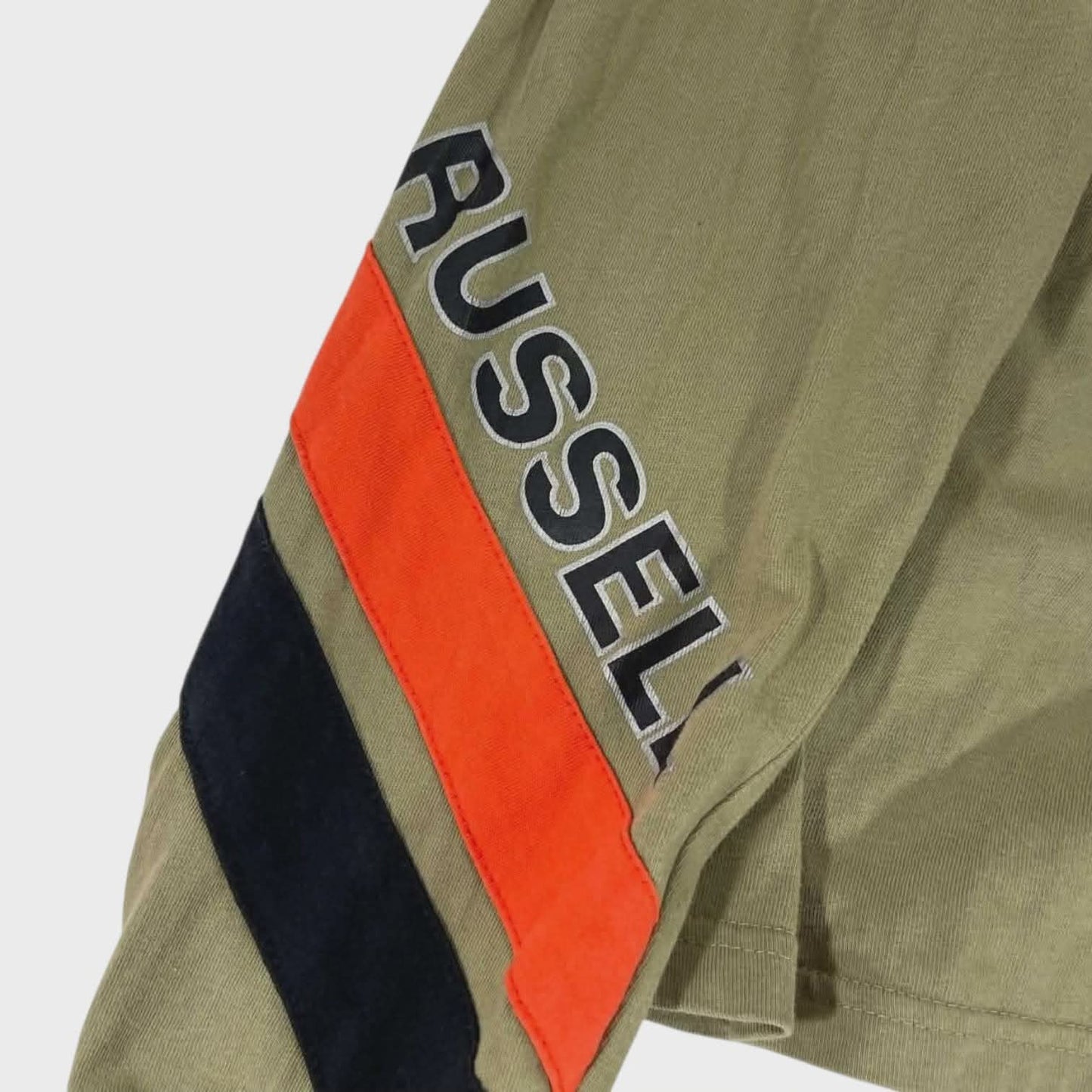 VINTAGE RUSSELL ATHLETIC KHAKI LONG SLEEVE (XL)