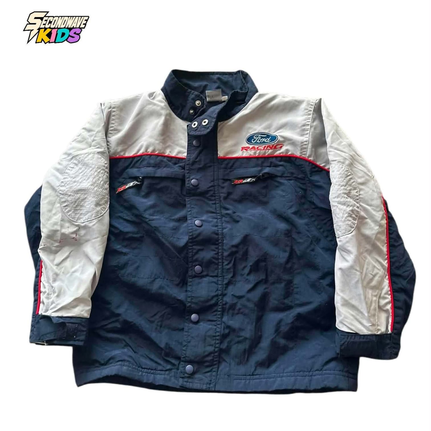 FORD RACING NAVY BLUE JACKET WITH RED ACCENTS (8YRS)