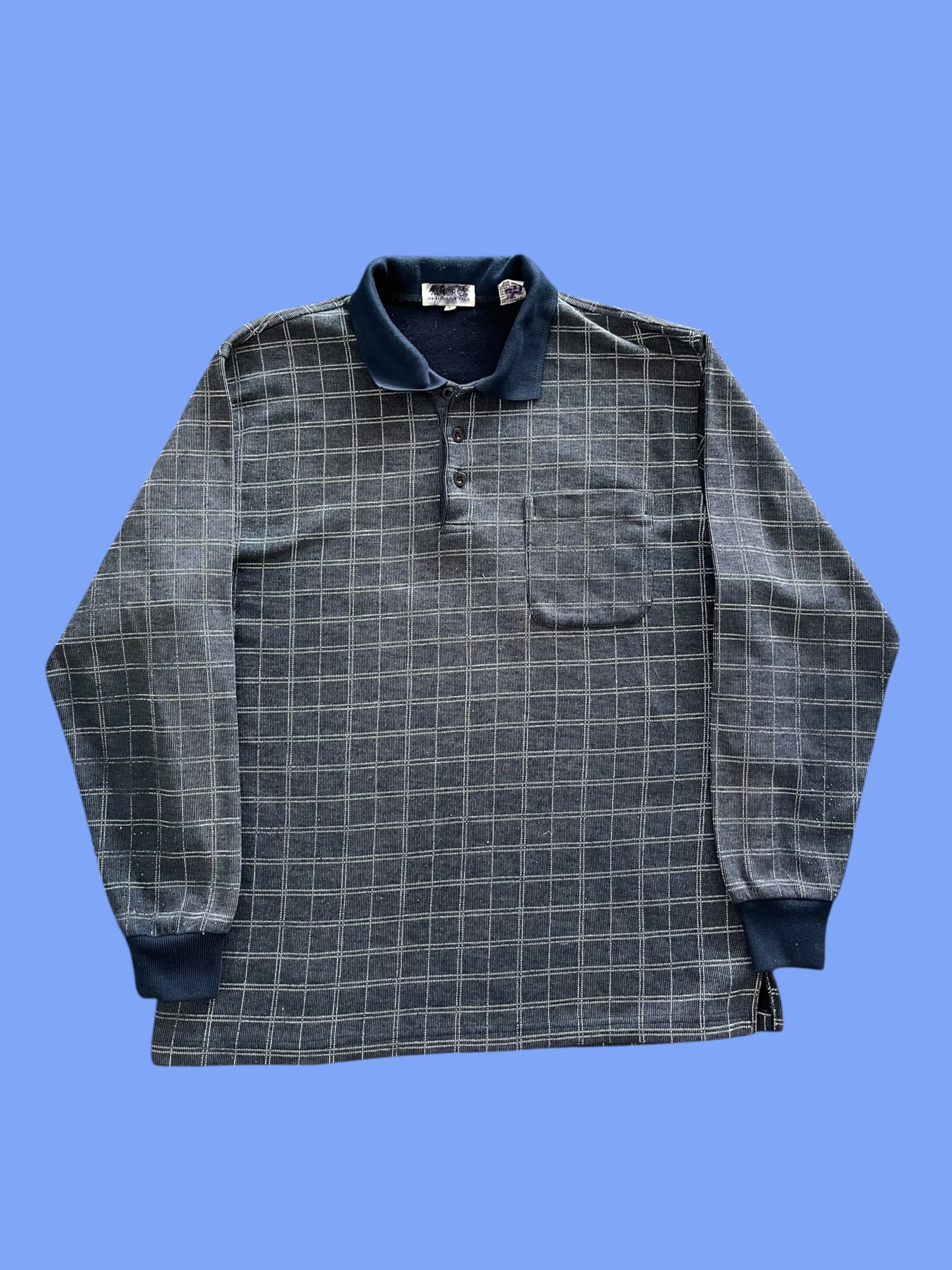VINTAGE MAURIO MADE IN AUS LONGSLEEVE POLO (M)