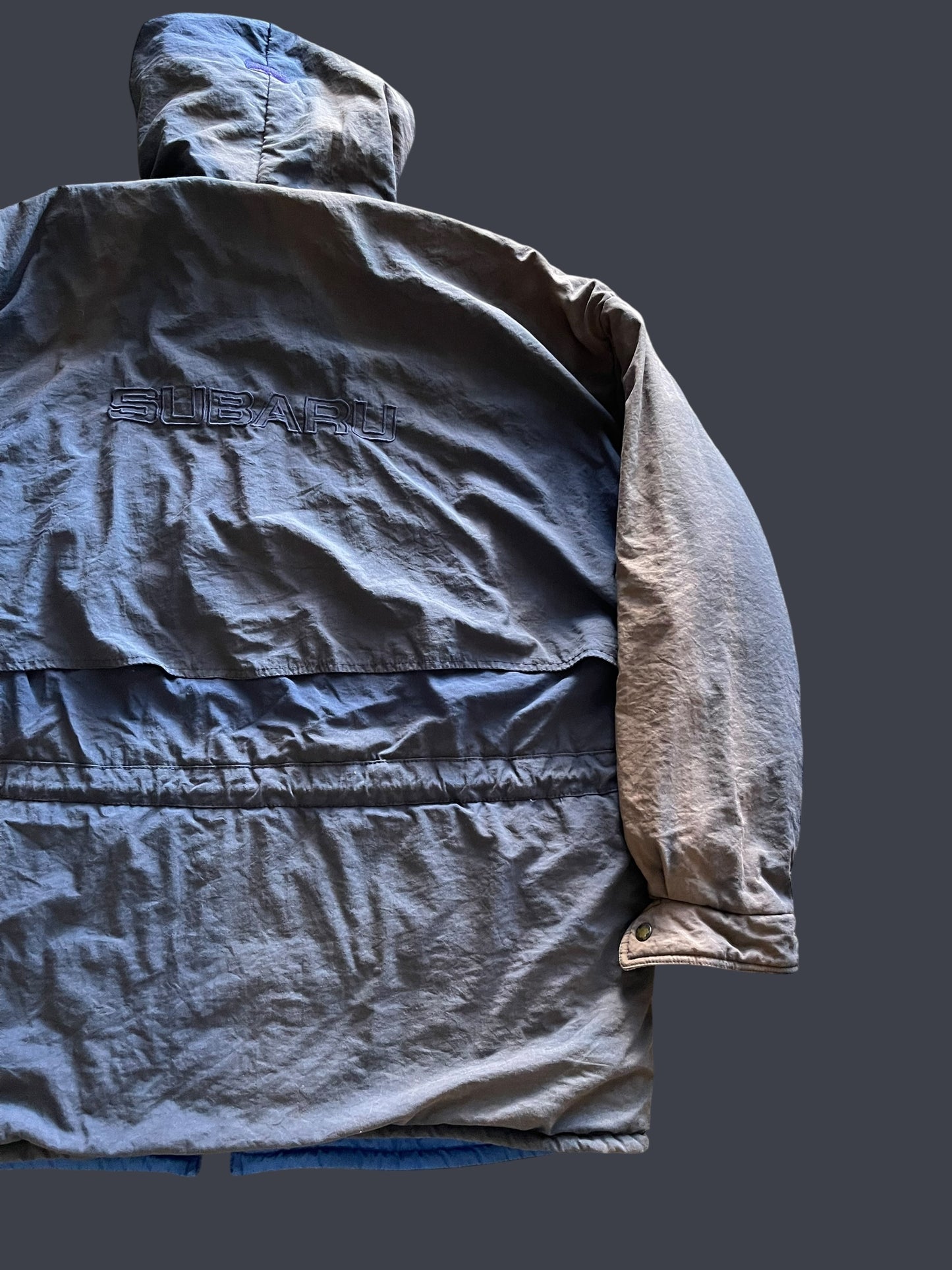 SICK VINTAGE FADING DISCOLOUR SUBARU JACKET (XL)