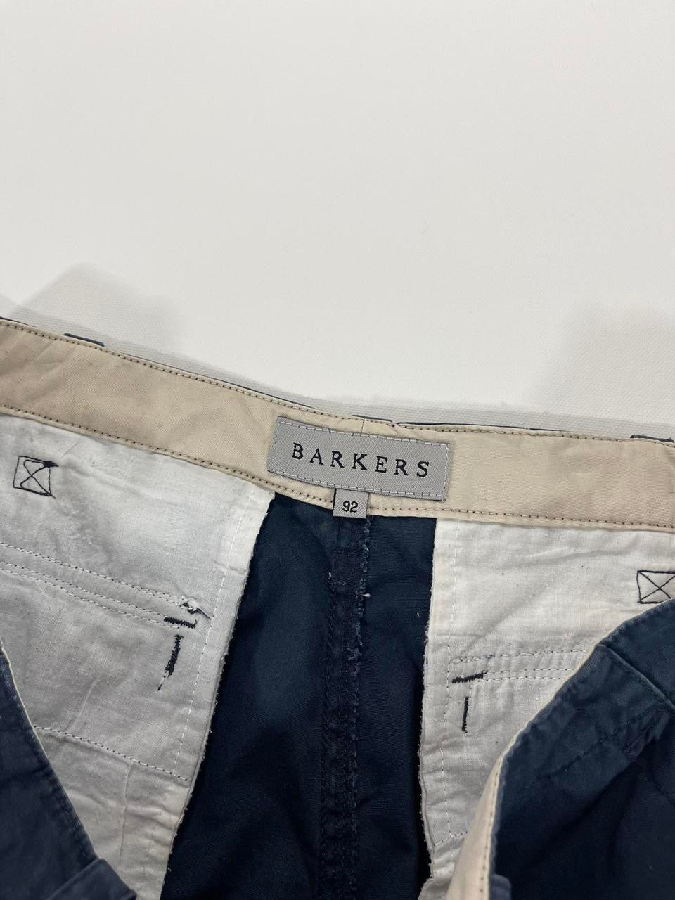 Y2K BARKERS NAVY CARGO SHORTS (32)