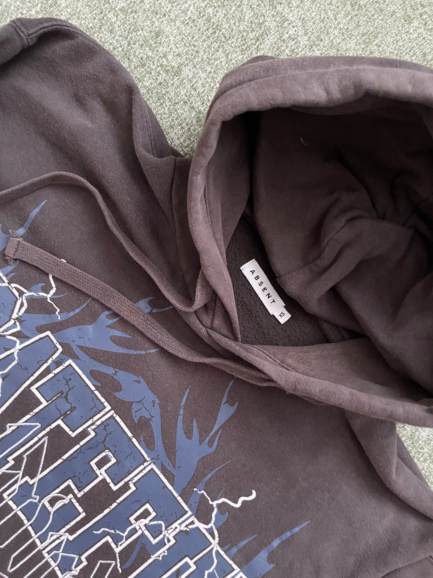 Y2K GRATEFUL ABSENT HOODIE (M)