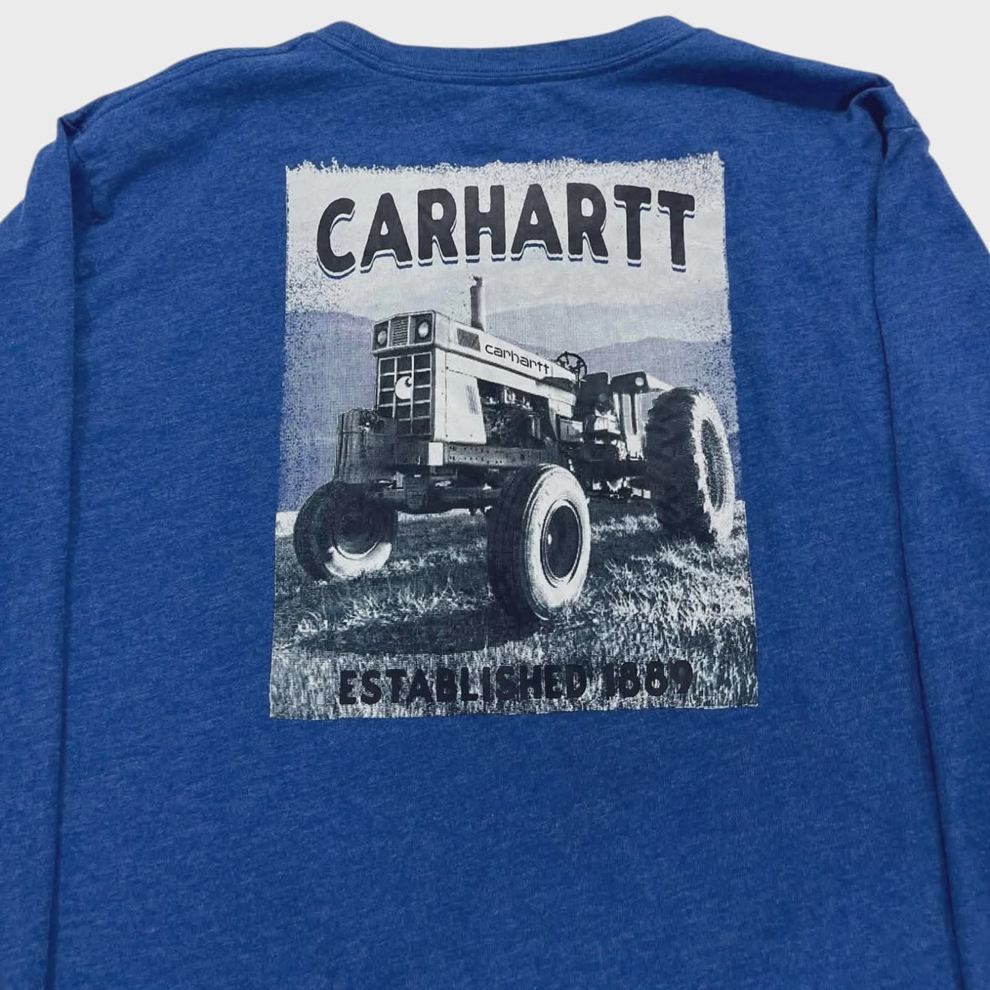 CARHARTT BLUE LONG SLEEVE SHIRT (L)