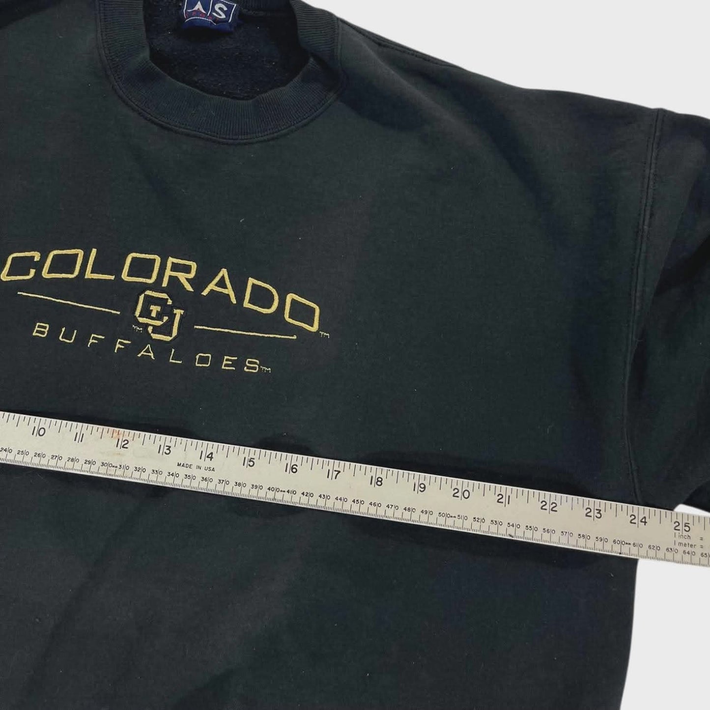 90S COLORADO BUFFALOES BLACK CREWNECK SWEATSHIRT (L)