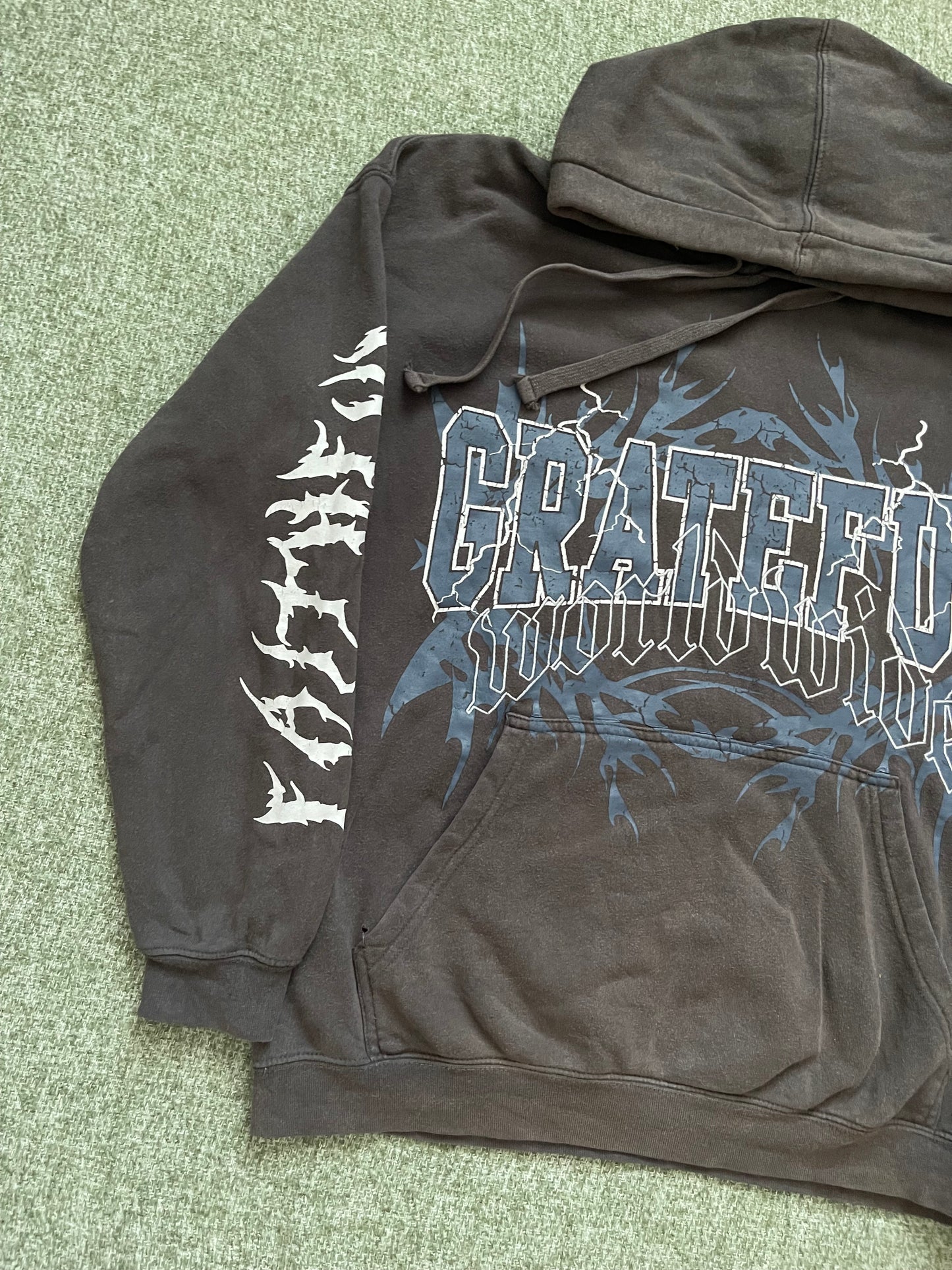 Y2K GRATEFUL ABSENT HOODIE (M)