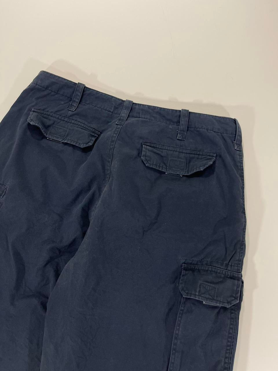 Y2K BARKERS NAVY CARGO SHORTS (32)