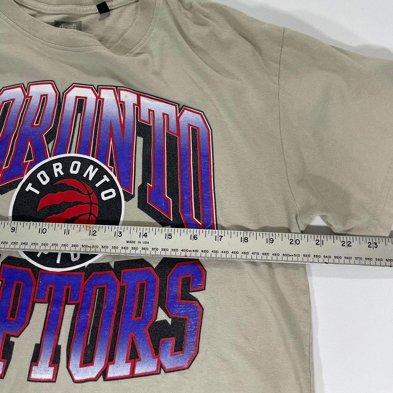 CROPPED NBA TORONTO RAPTORS CREAM T-SHIRT (M)