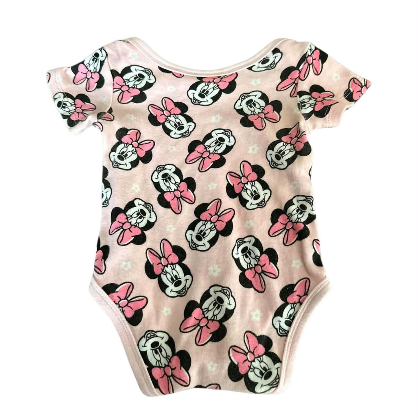 DISNEY BABY PINK MINNIE MOUSE BODYSUIT (3-6 MONTHS)