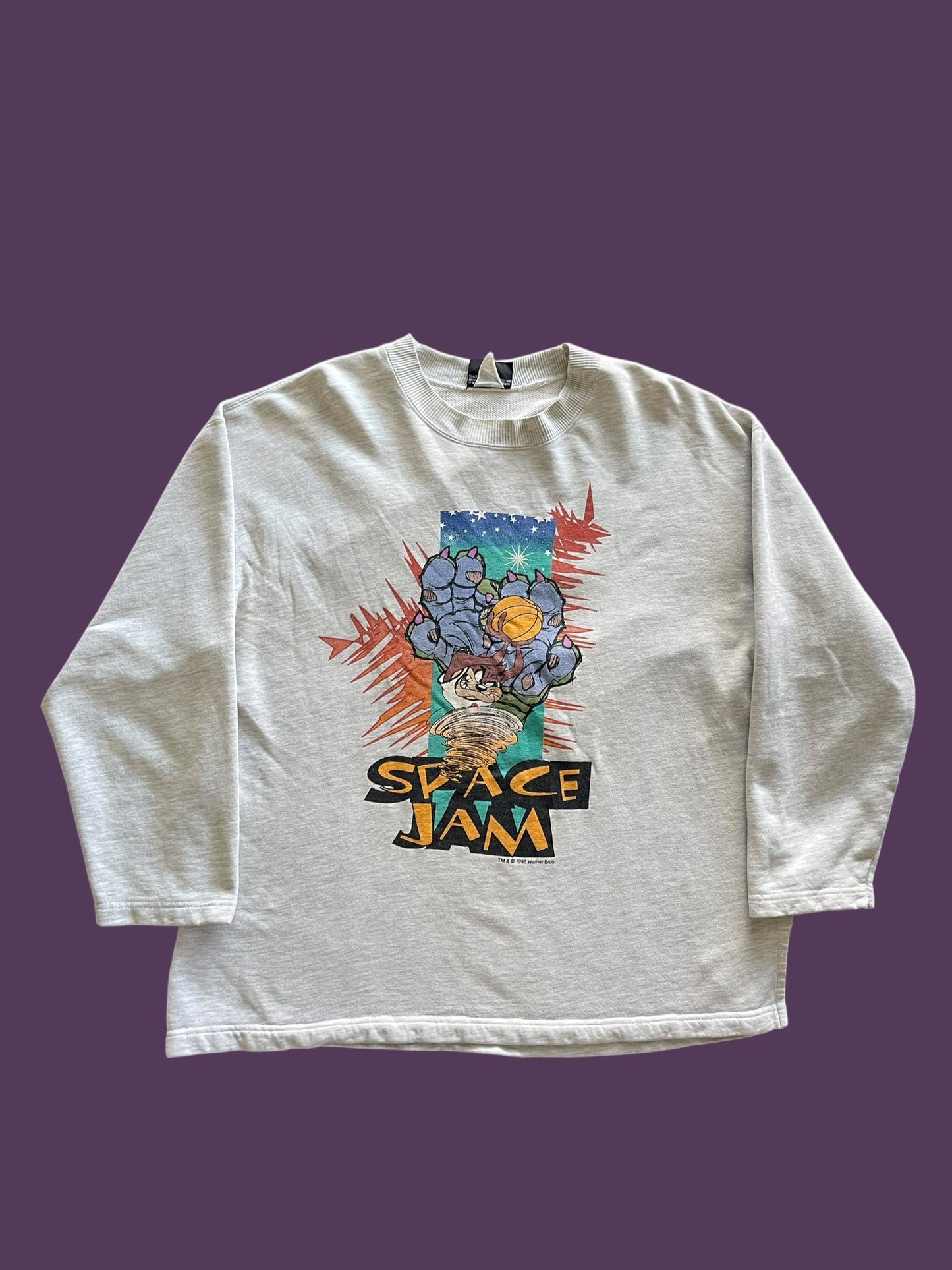 VINTAGE 1996 SPACE JAM CREWNECK (M TO LARGE)