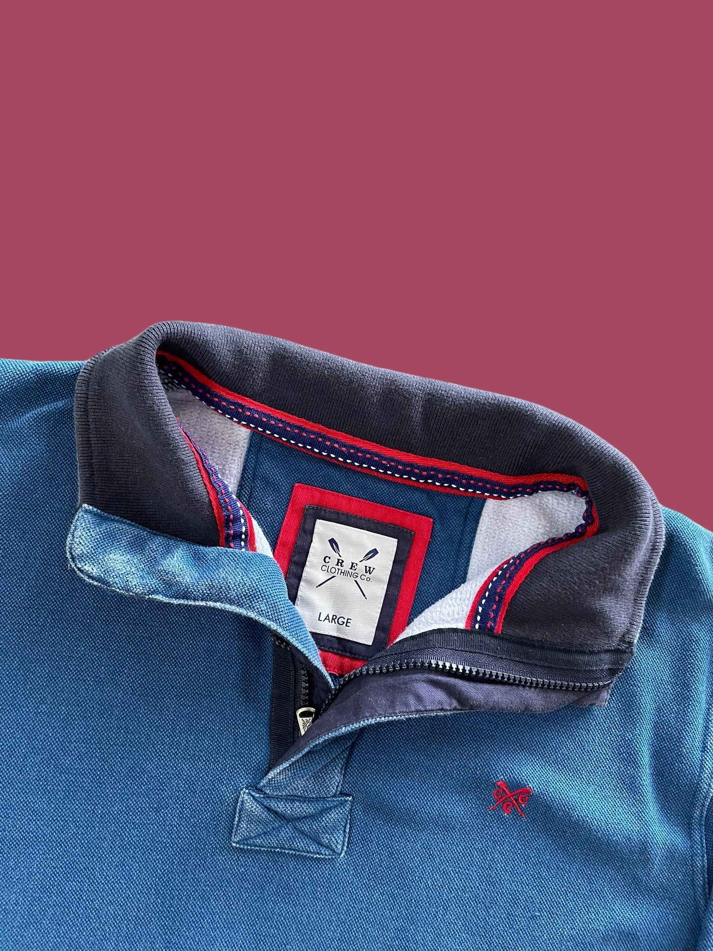 VINTAGE CREW CLOTHING QUARTER ZIP (LARGE)