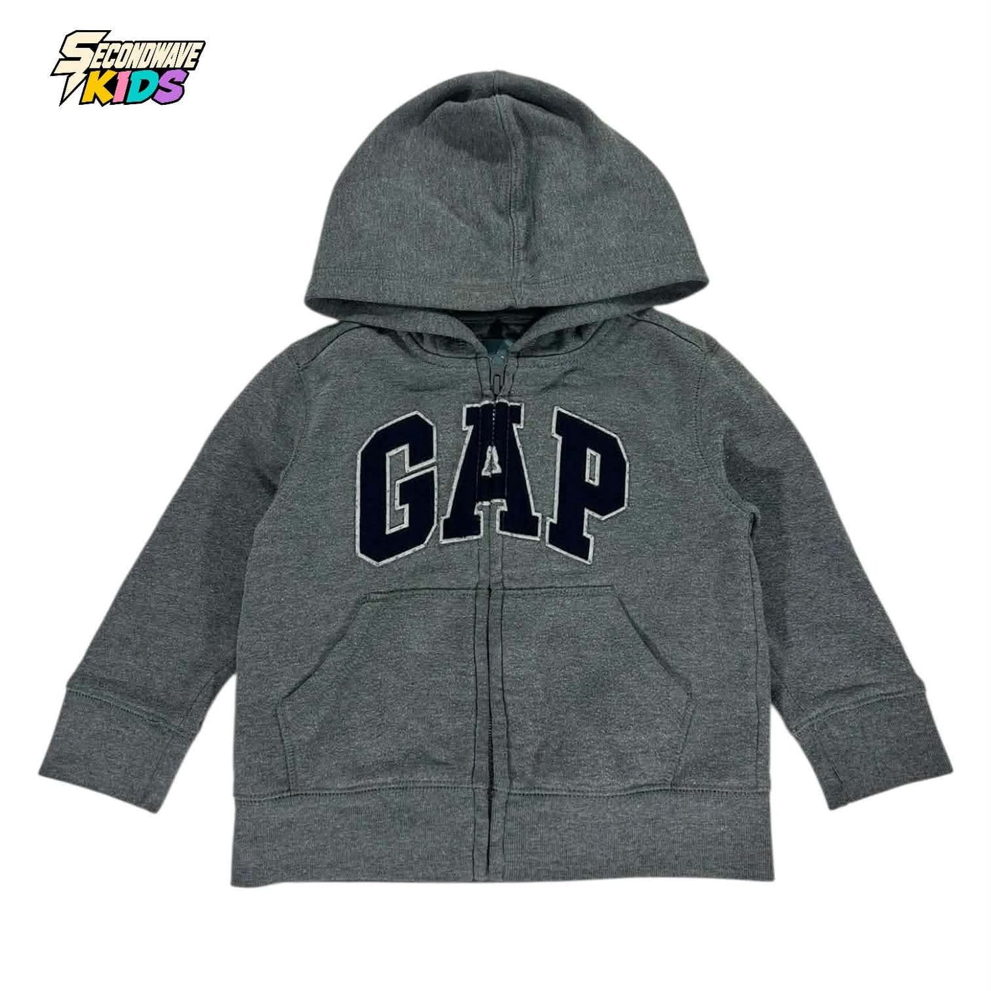 GAP GREY BABY ZIP UP HOODIE (2 YRS)
