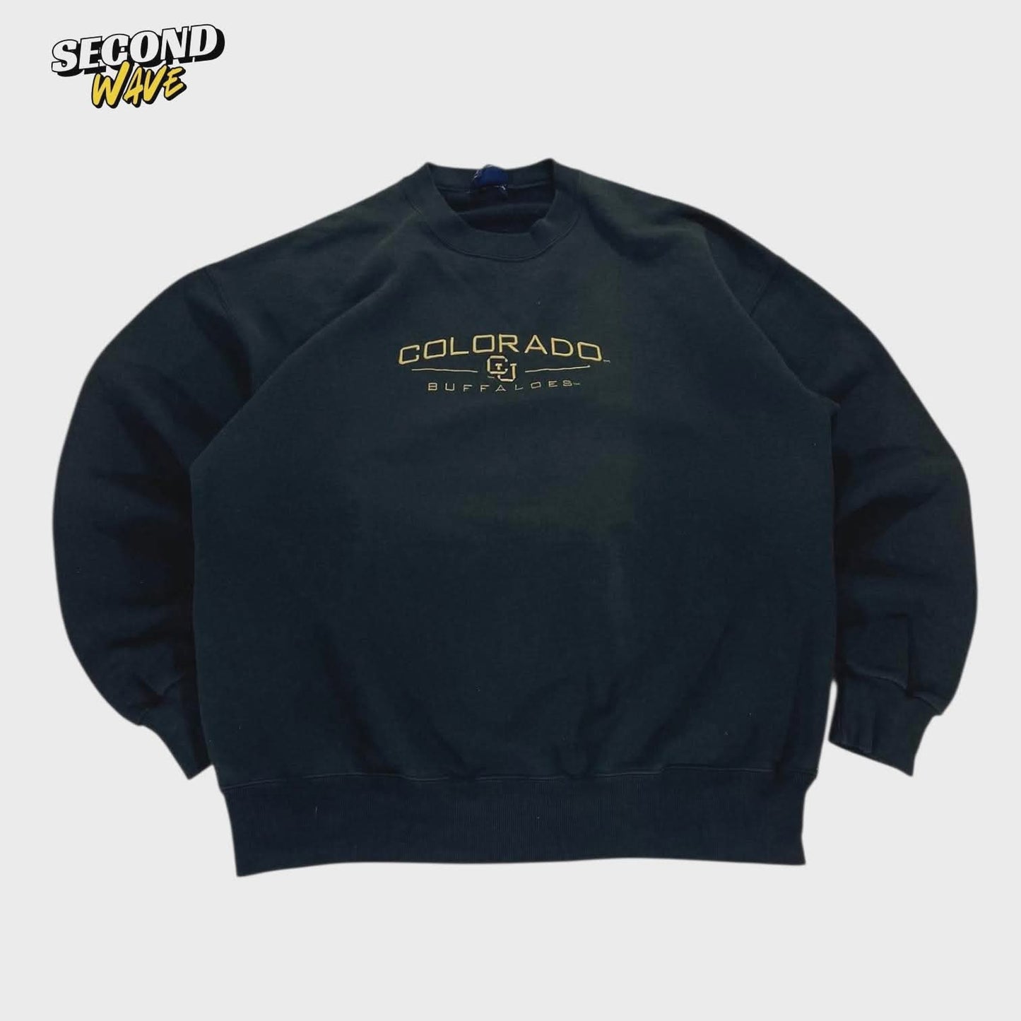 90S COLORADO BUFFALOES BLACK CREWNECK SWEATSHIRT (L)