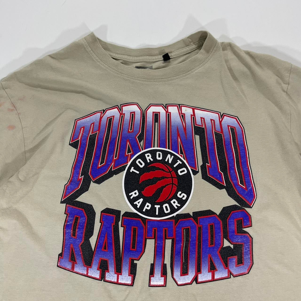 CROPPED NBA TORONTO RAPTORS CREAM T-SHIRT (M)