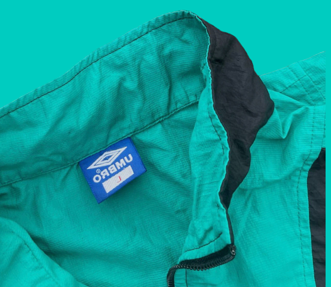 VINTAGE UMBRO QUARTERZIP WINDBREAKER (L)