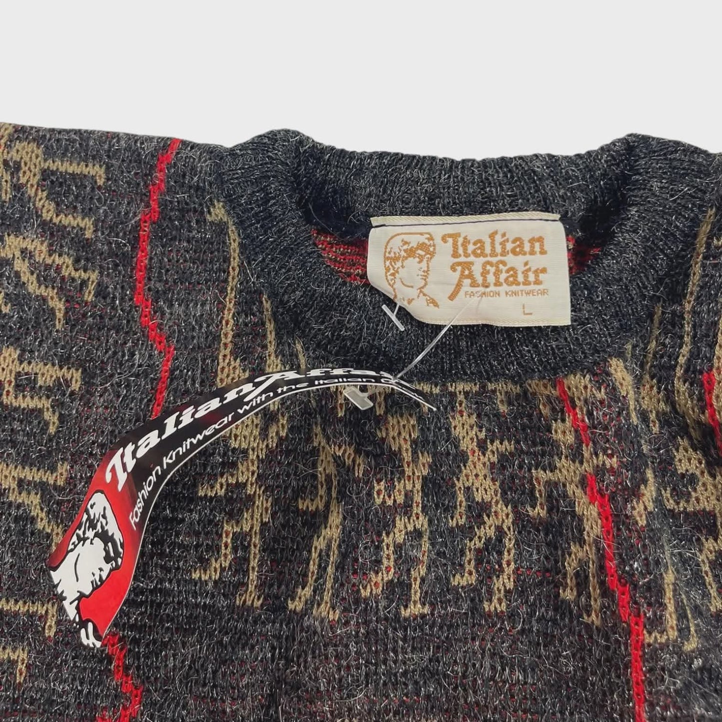 ITALIAN AFFAIR MULTI COLOURED SWEATER (L)