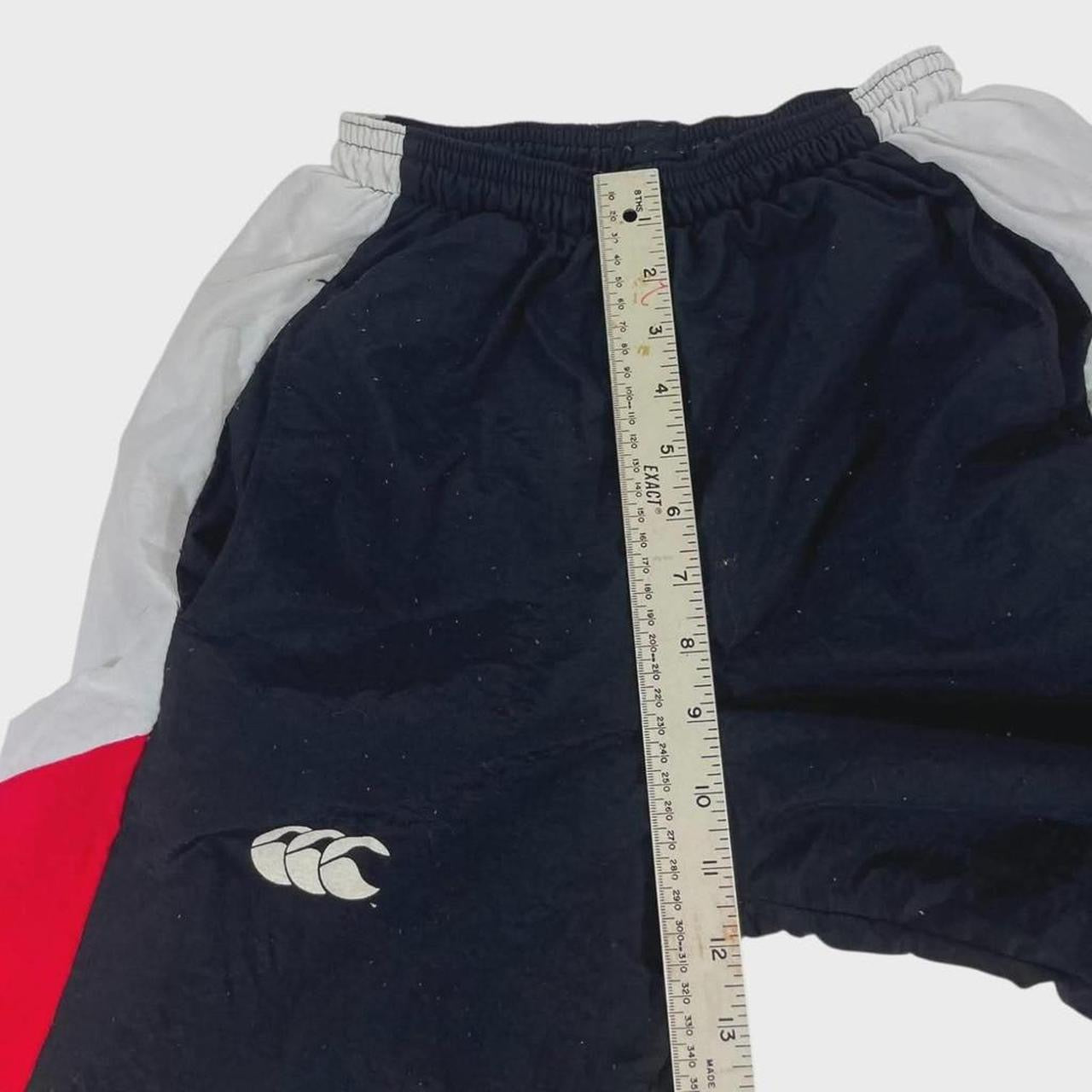 90s CANTERBURY OF NEW ZEALAND NAVY TRACK PANTS (S)