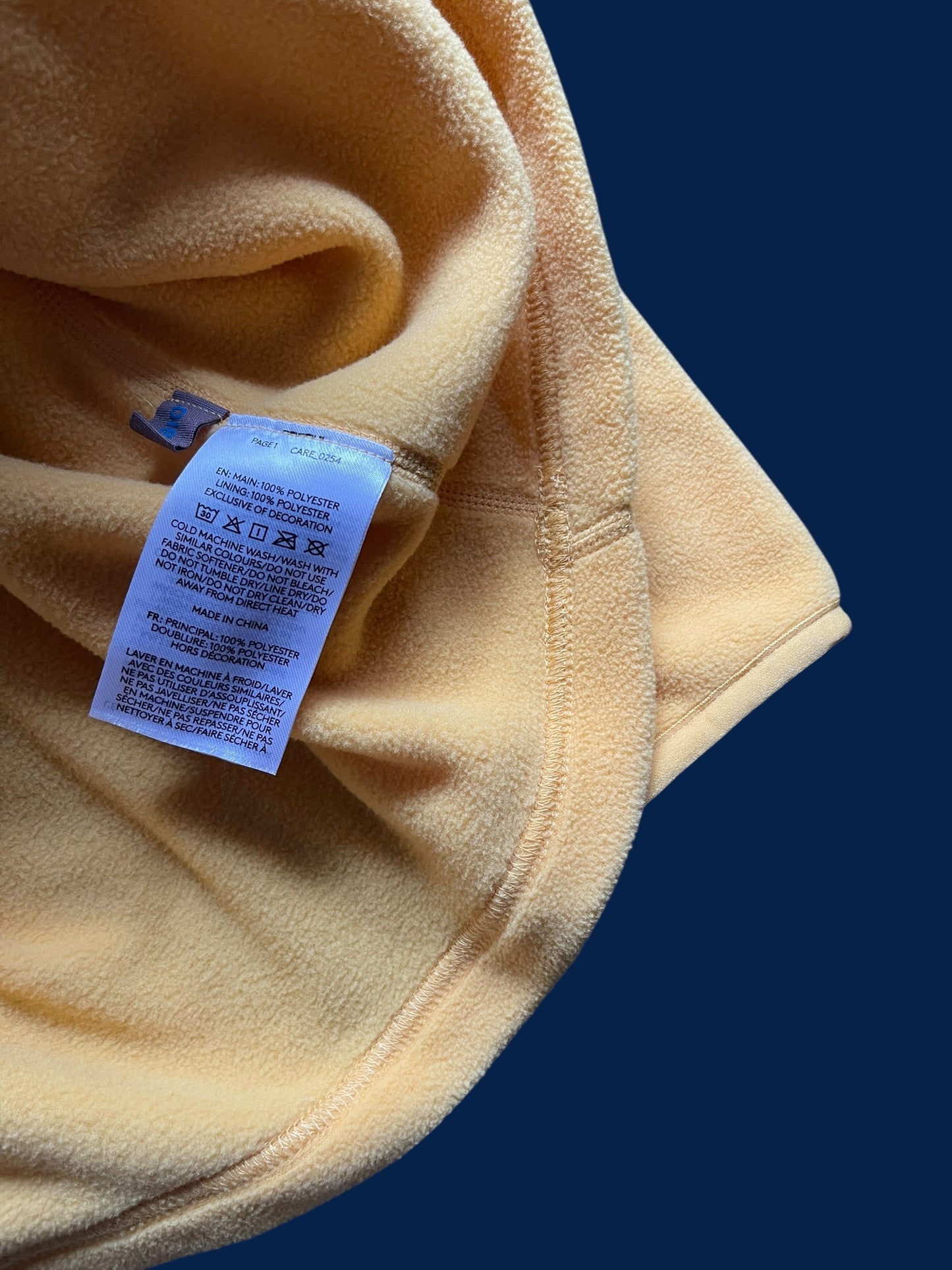 YELLOW KATHMANDU BIO FLEECE QUARTERZIP (L)