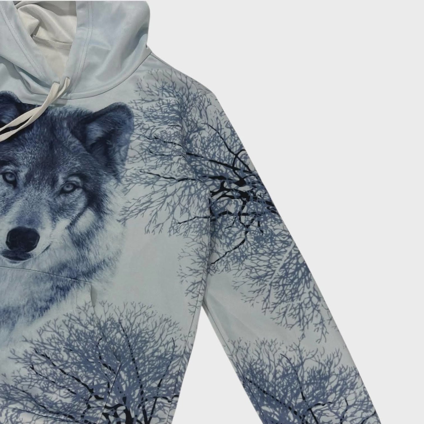WOLF ALL OVER PRINT HOODIE (M)