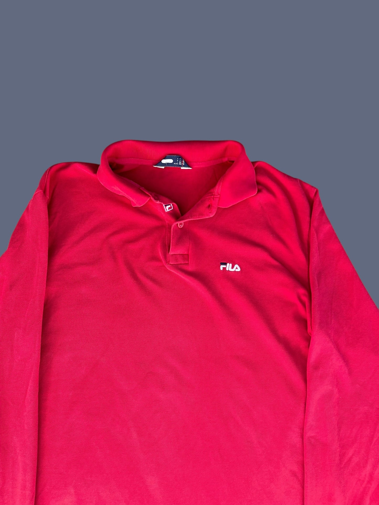 LONG SLEEVE FILA POLO SHIRT (L)