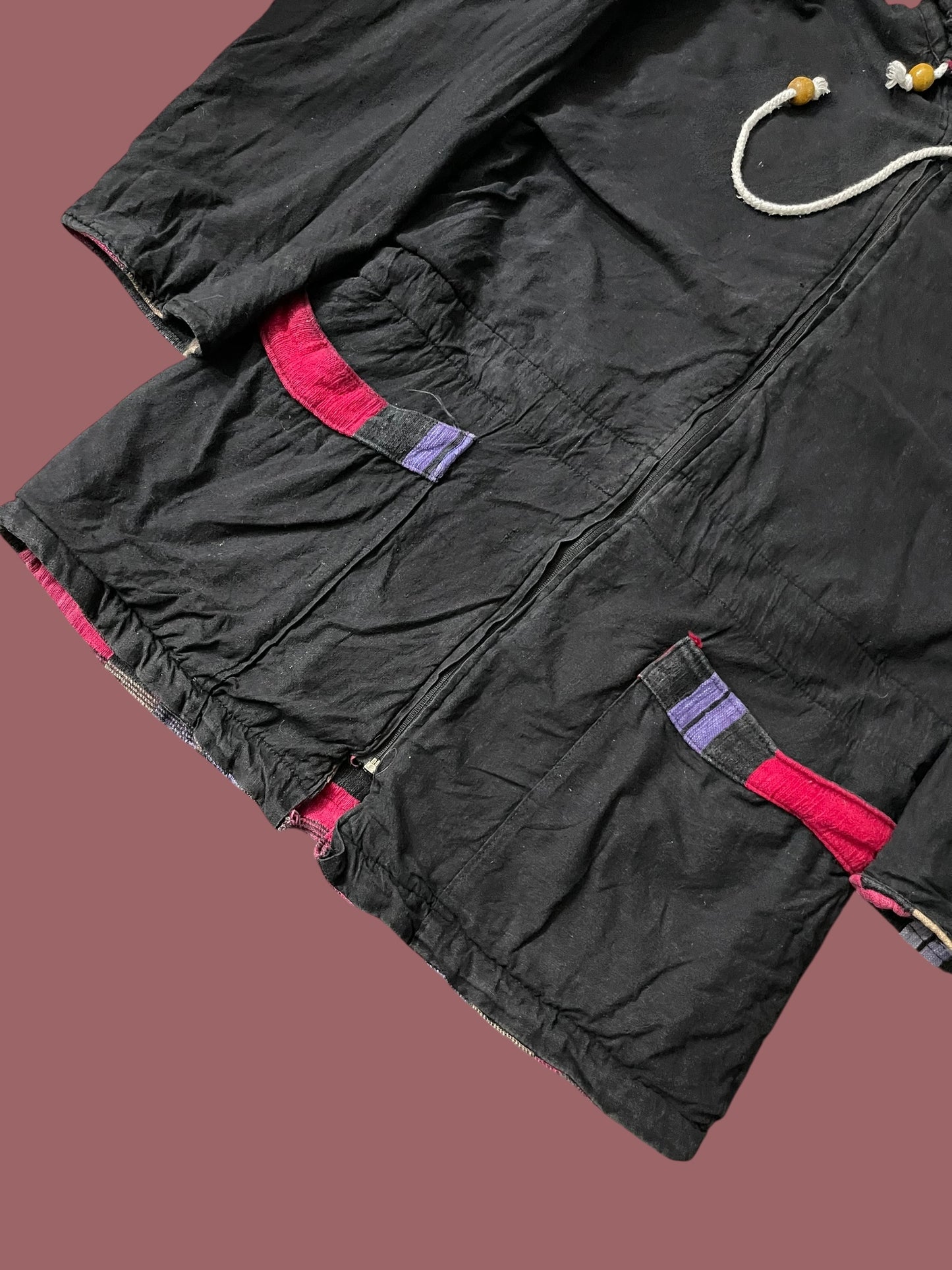 VINTAGE 90s 2 IN 1 MULTI COLOUR JACKET (M/L)