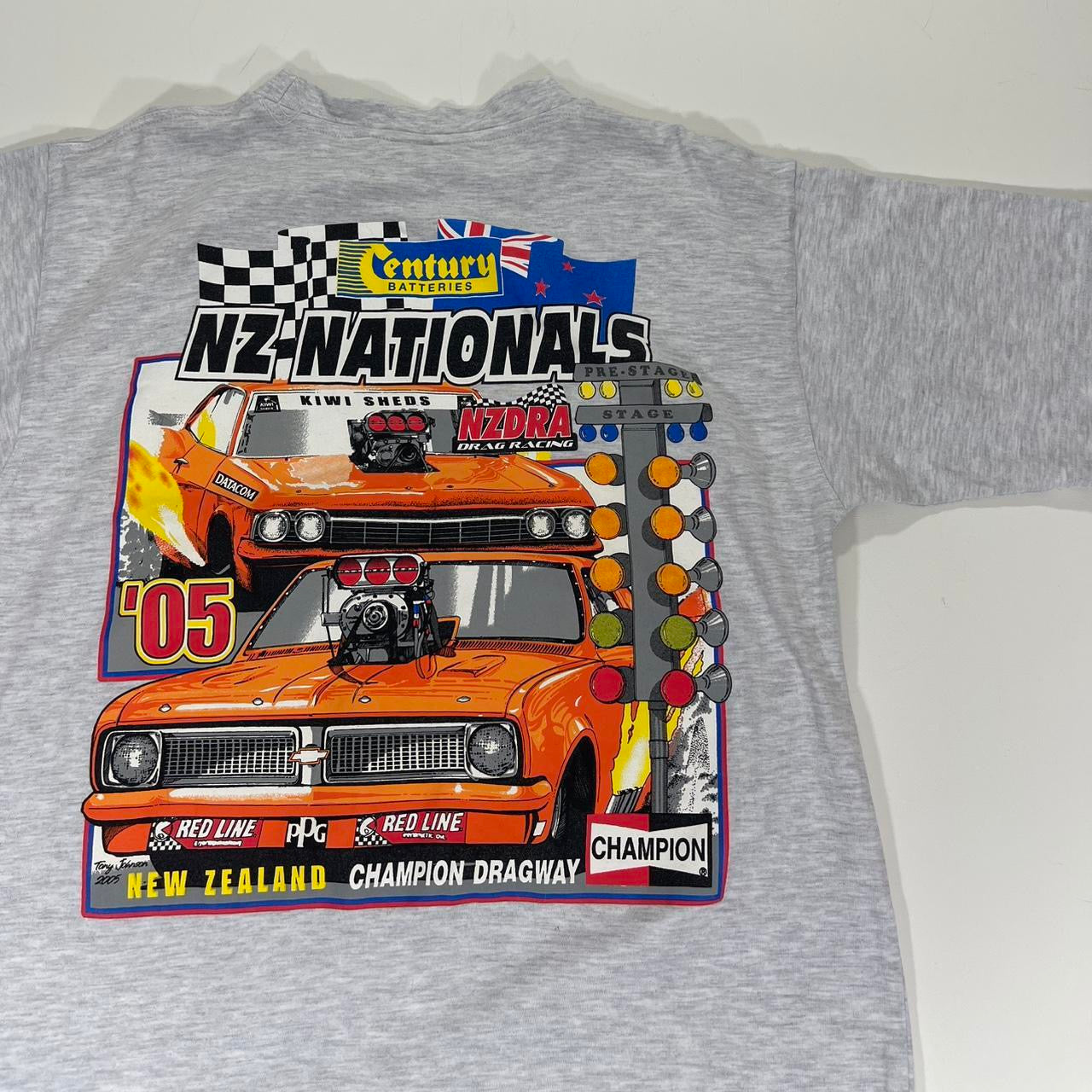 VINTAGE COTTON FORCE GREY NEW ZEALAND NATIONALS T-SHIRT