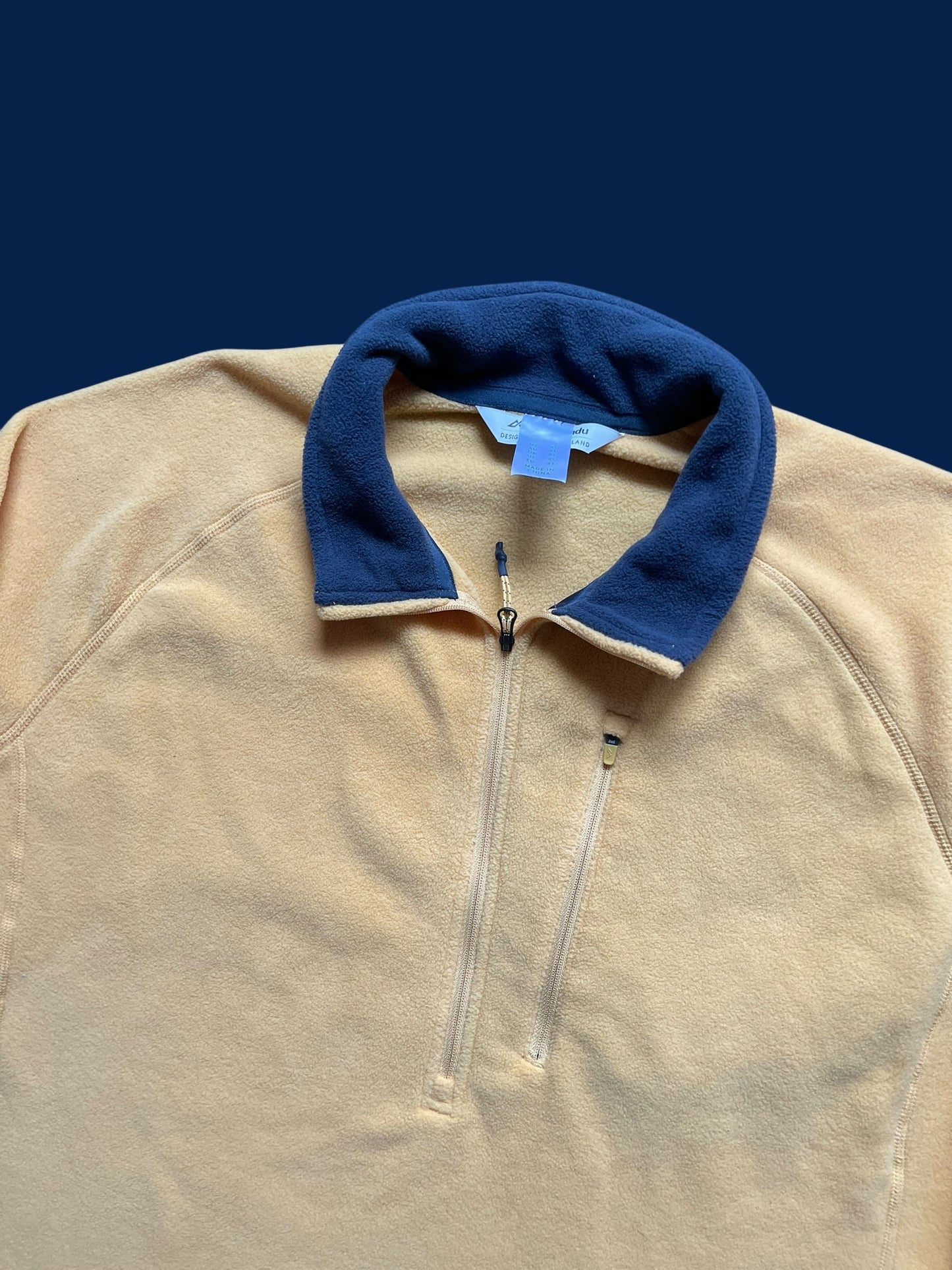 YELLOW KATHMANDU BIO FLEECE QUARTERZIP (L)