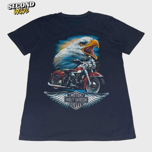 HARLEY DAVIDSON BLACK EAGLE BIKER T-SHIRT (M)