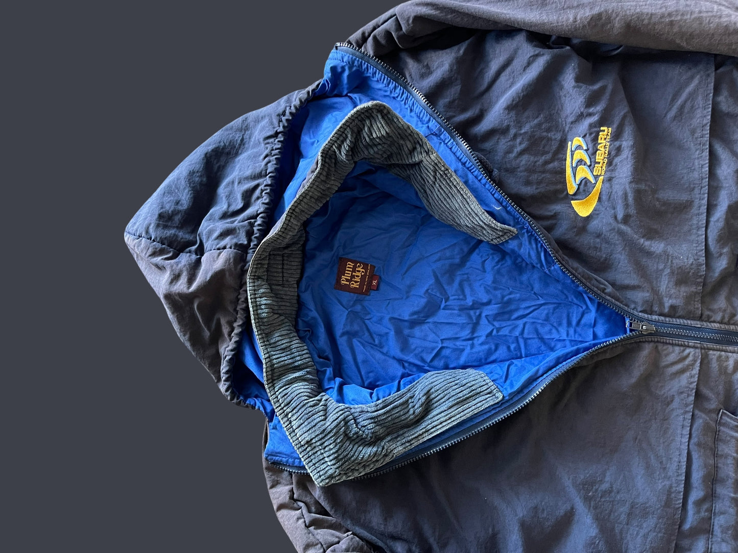 SICK VINTAGE FADING DISCOLOUR SUBARU JACKET (XL)