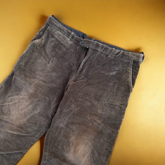 VINTAGE BROWN CORDUROY PANTS (38)