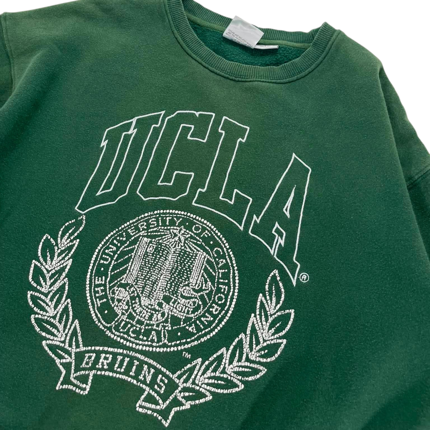VINTAGE UCLA GREEN CREWNECK SWEATSHIRT (M)